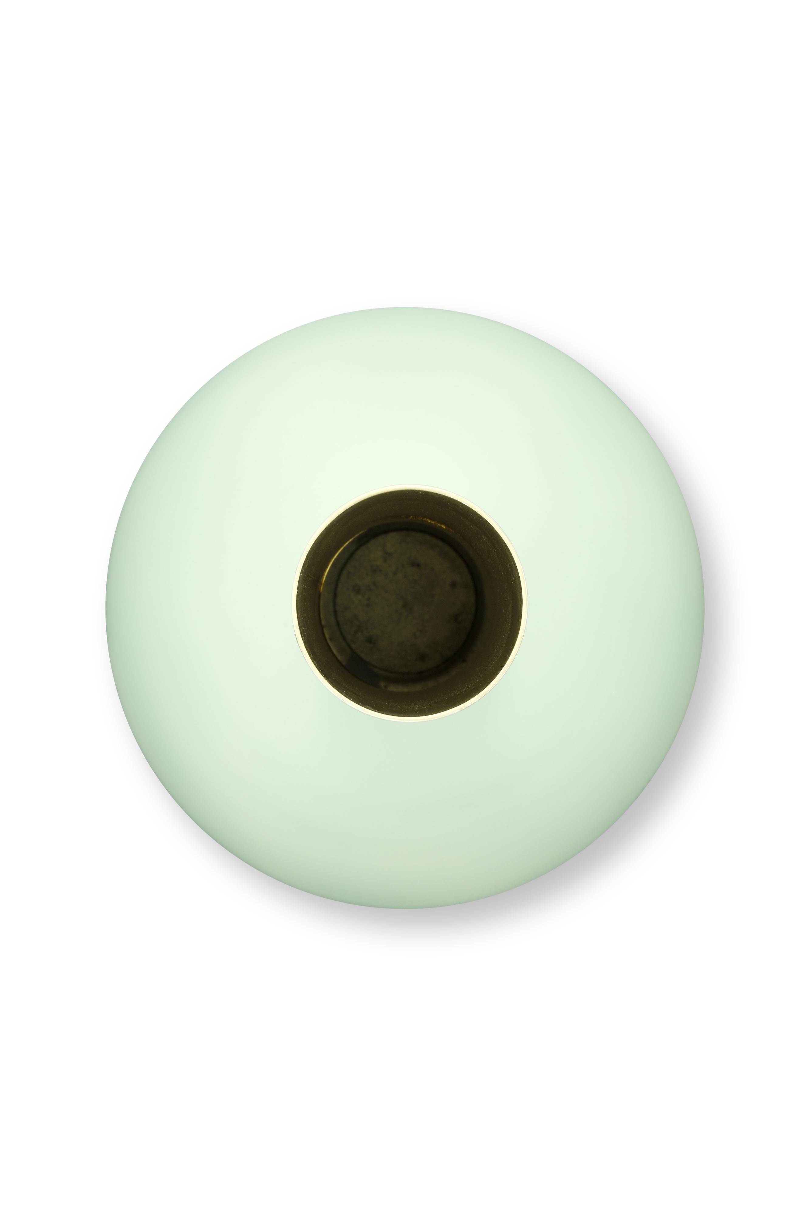 Ваза Metal Large Matt Light Blue, 24,5х42 см ракурс 3