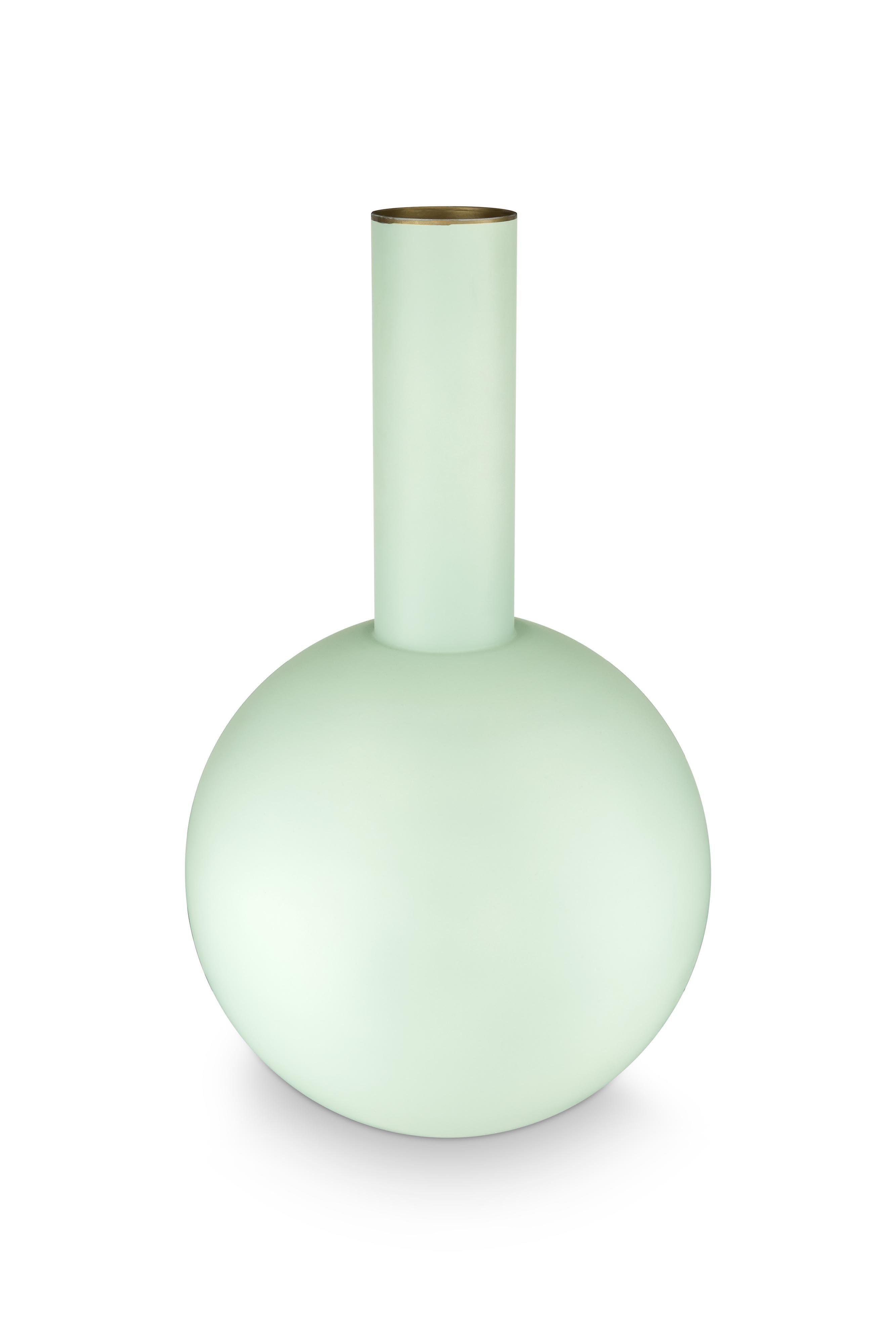 Ваза Metal Large Matt Light Blue, 24,5х42 см ракурс 2