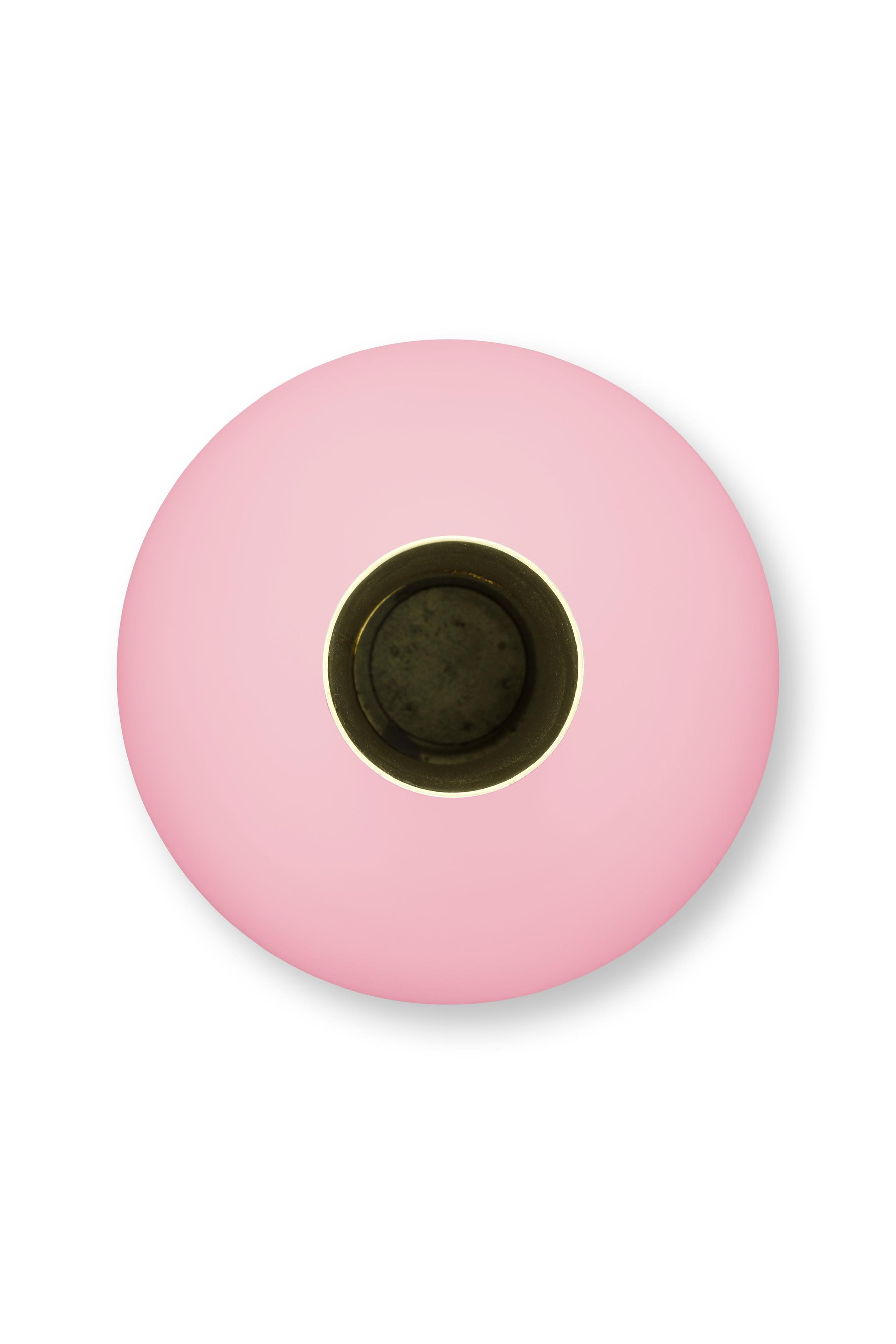 Ваза Metal Large Matt Light Pink, 24,5х42 см ракурс 3
