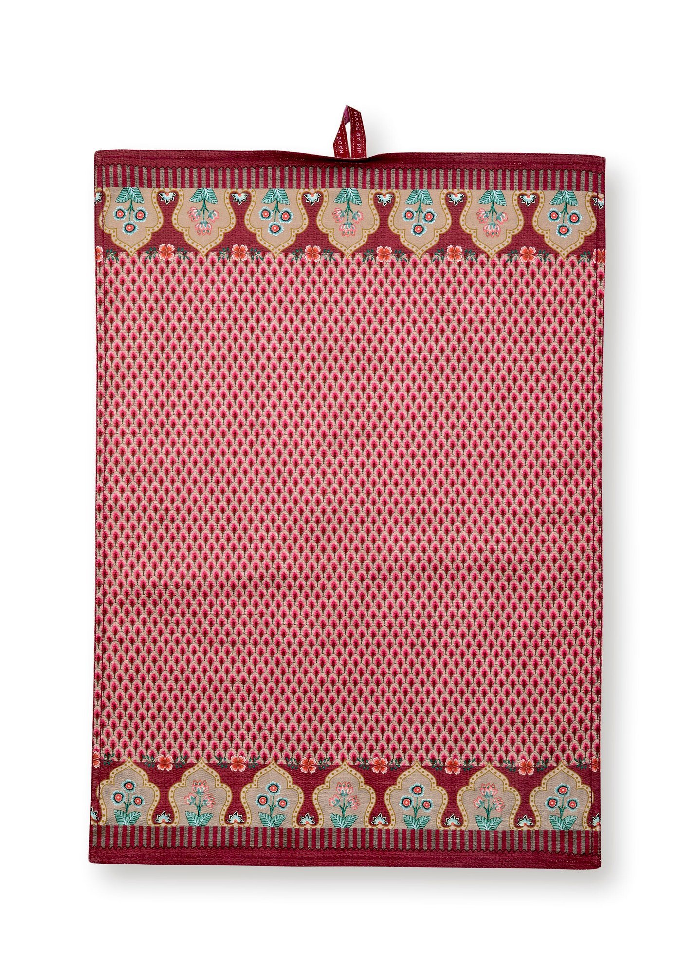 Полотенце кухонное Flower Festival Scallop Dark Pink ракурс 2