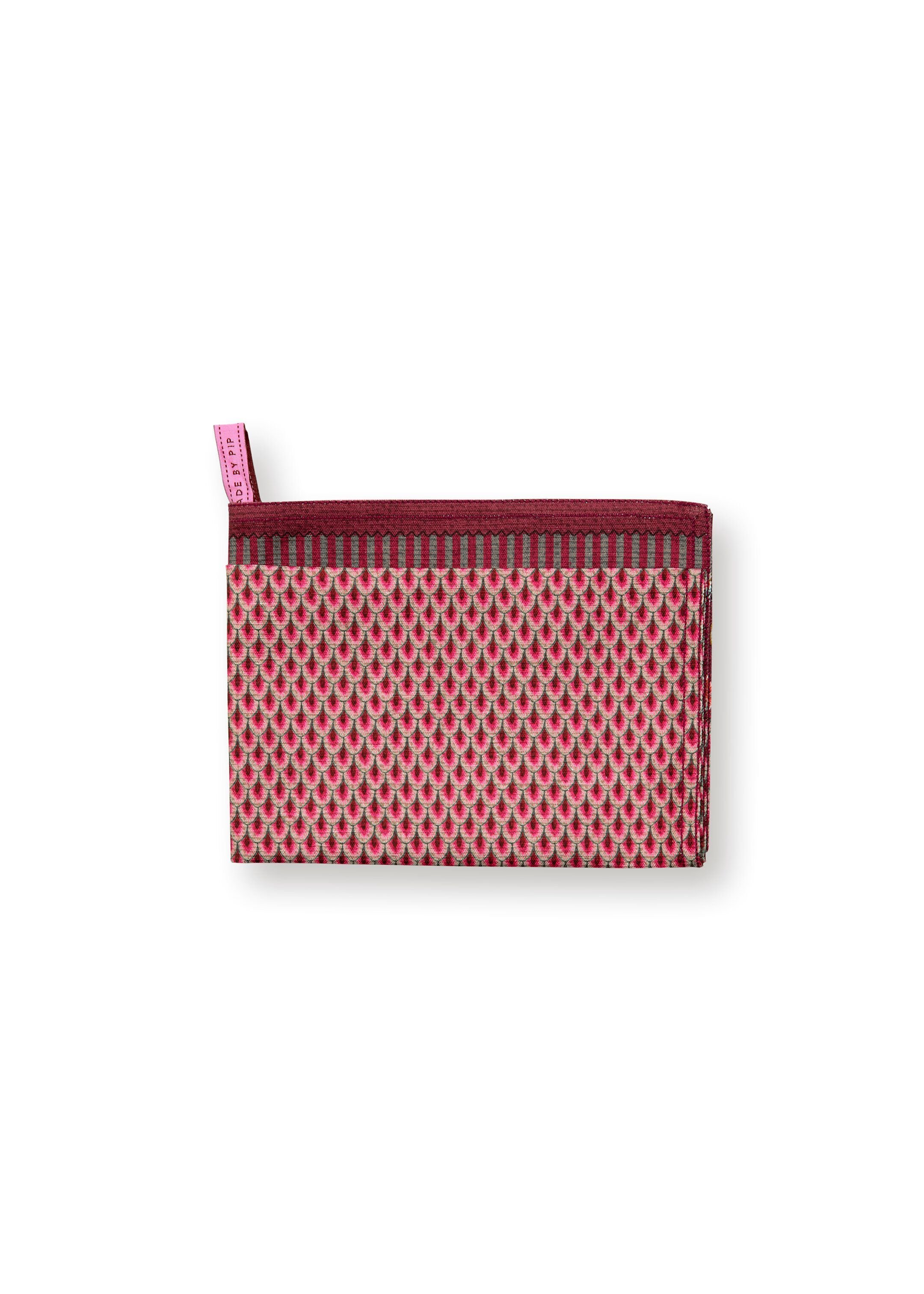Полотенце кухонное Flower Festival Scallop Dark Pink ракурс 3