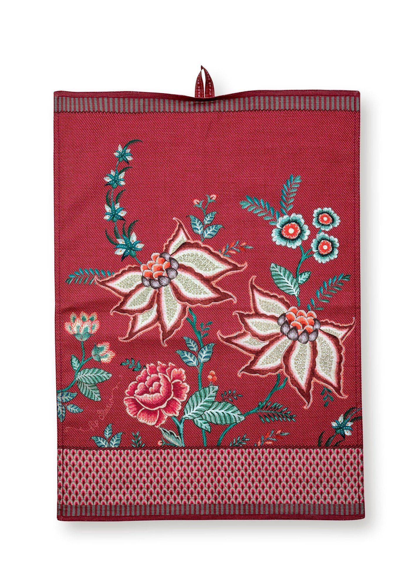 Полотенце кухонное Flower Festival Dark Pink ракурс 2