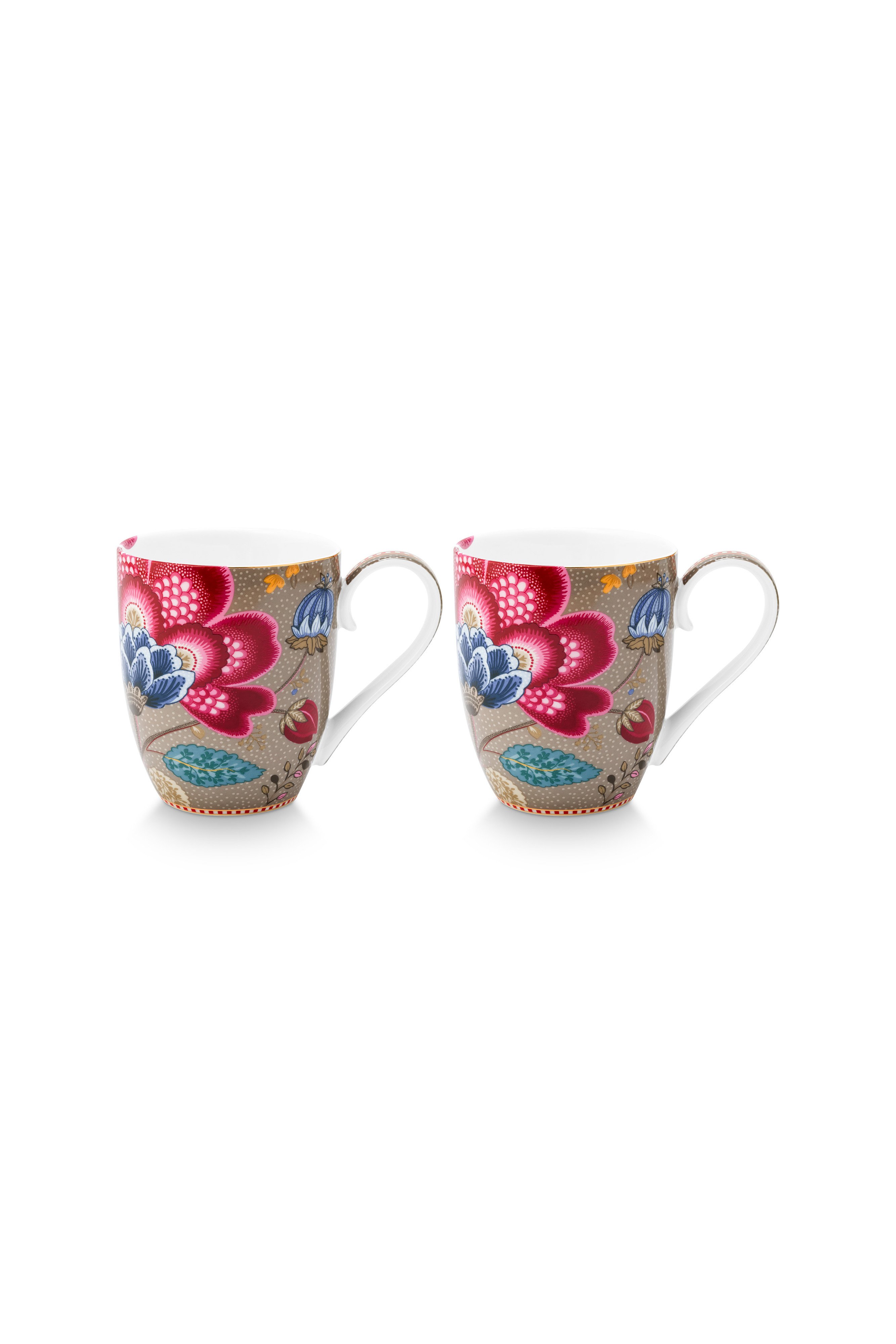Набор кружек XL (2 шт.) Blooming Tales Fantasy Khaki ракурс 3