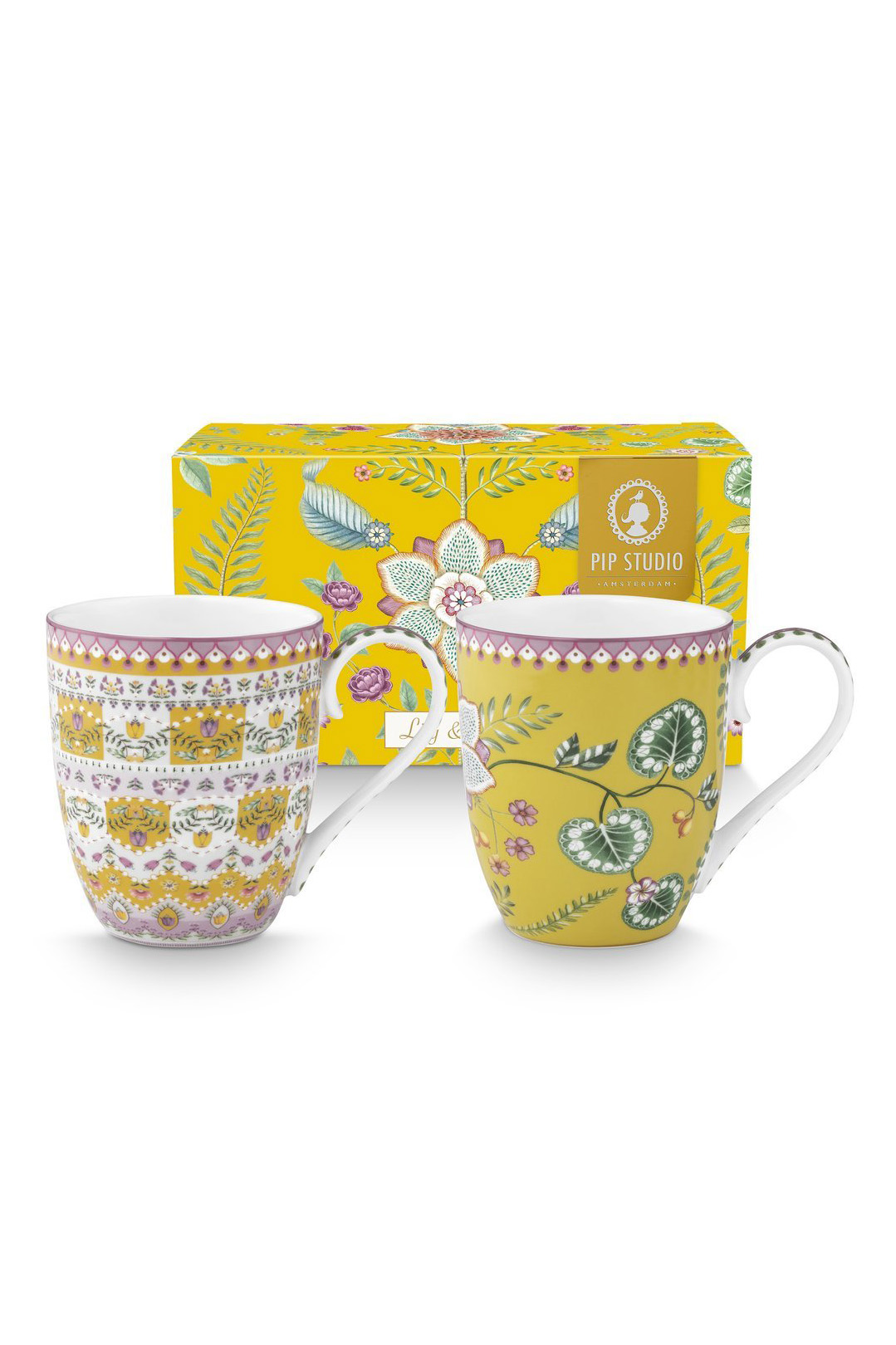 Набор кружек XL (2 шт.) Lily&Lotus Yellow ракурс 2