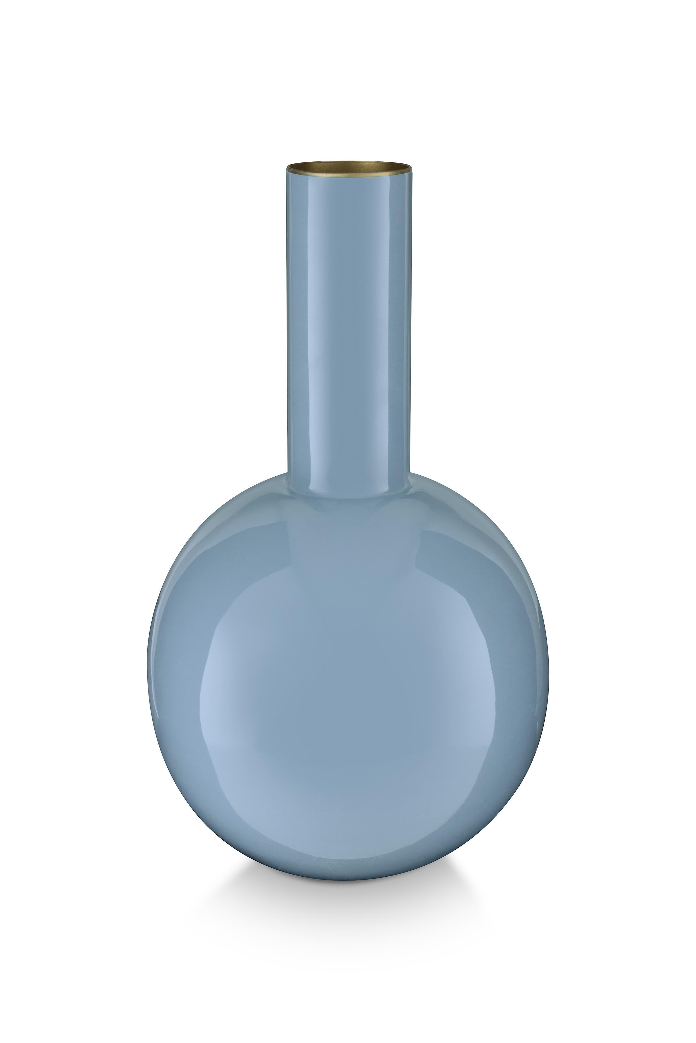 Ваза Metal Medium Light Blue, 19х33 см ракурс 2