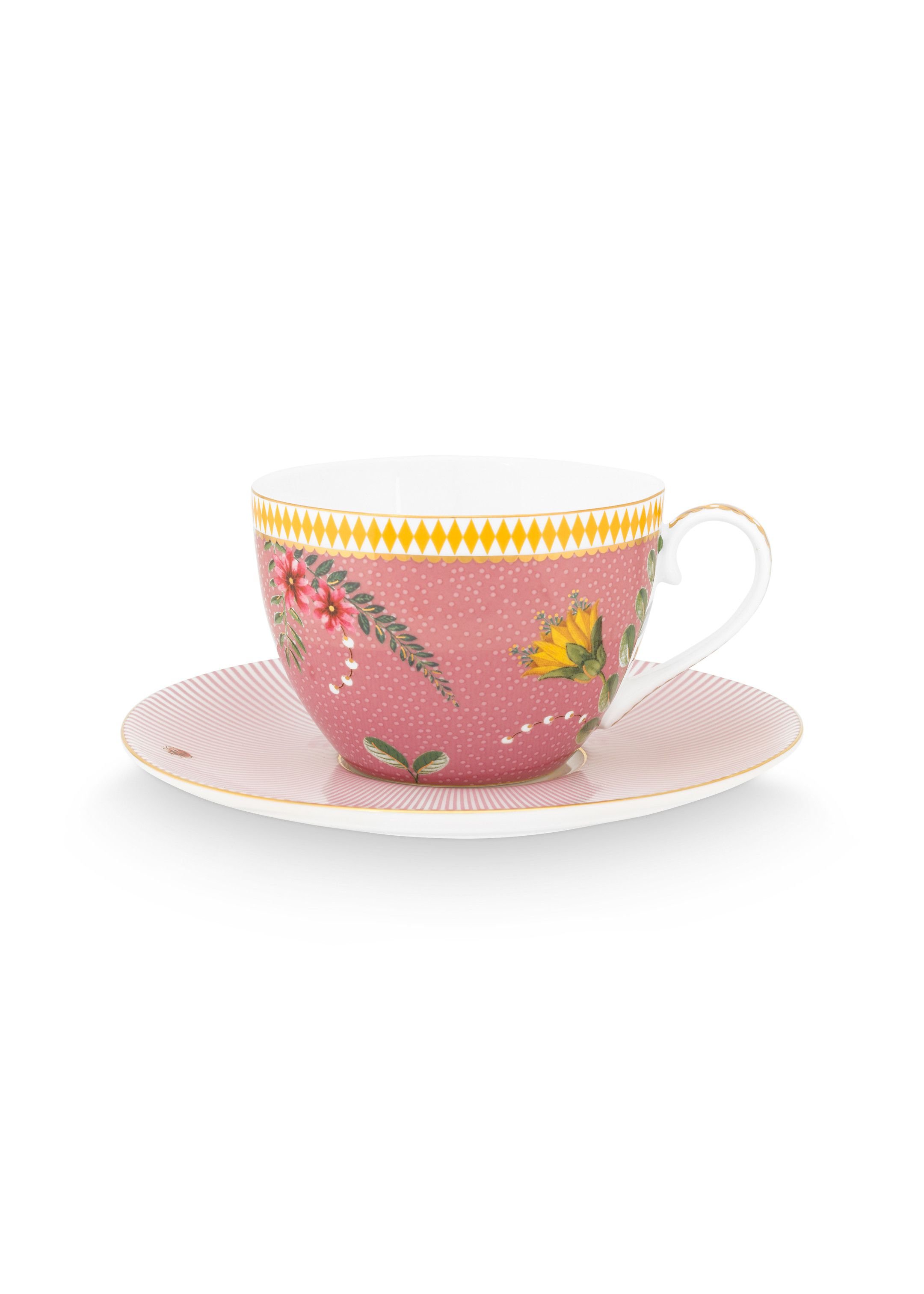 Набор чашек с блюдцами (4 пр.) La Majorelle Pink ракурс 3