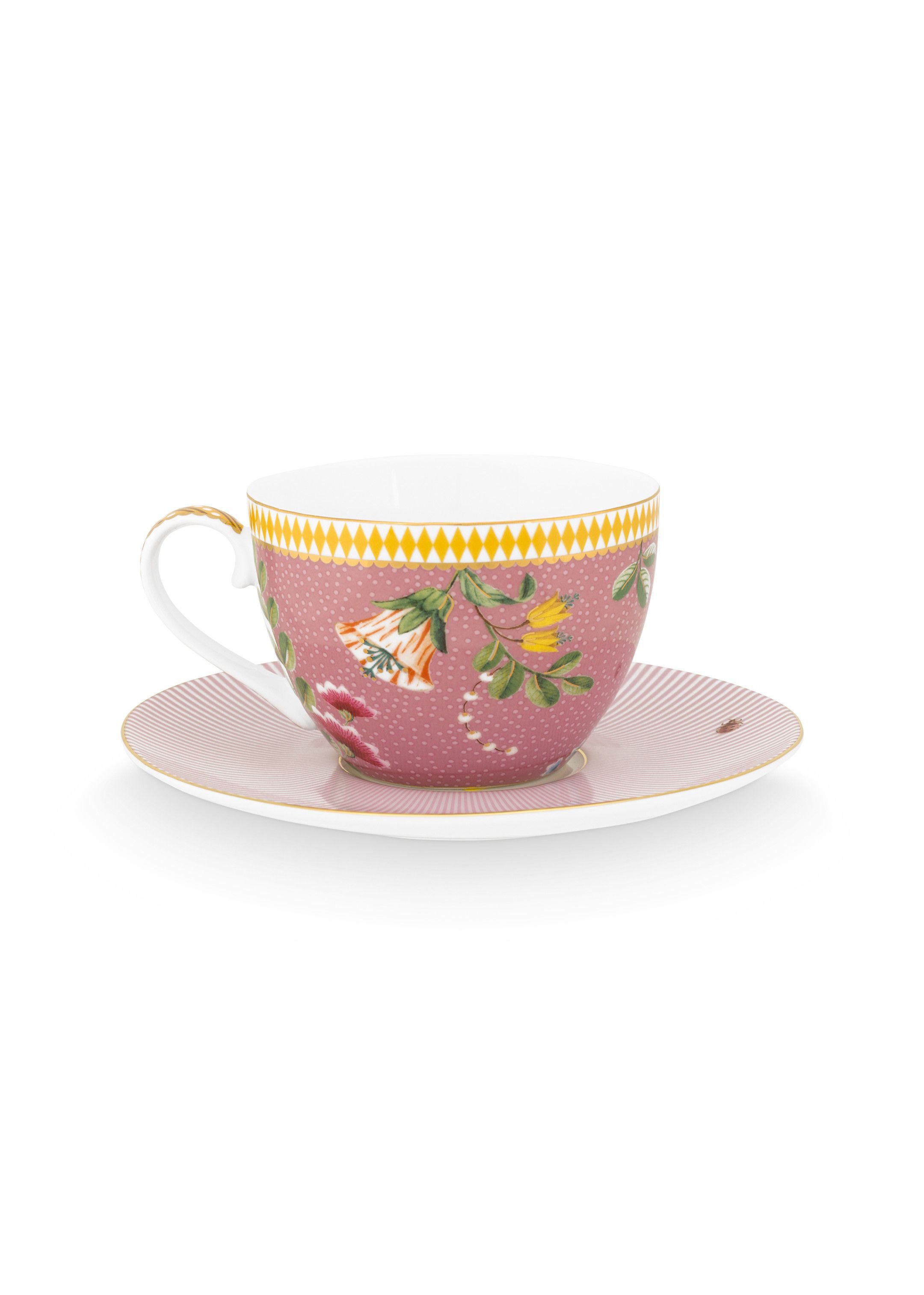 Набор чашек с блюдцами (4 пр.) La Majorelle Pink ракурс 4