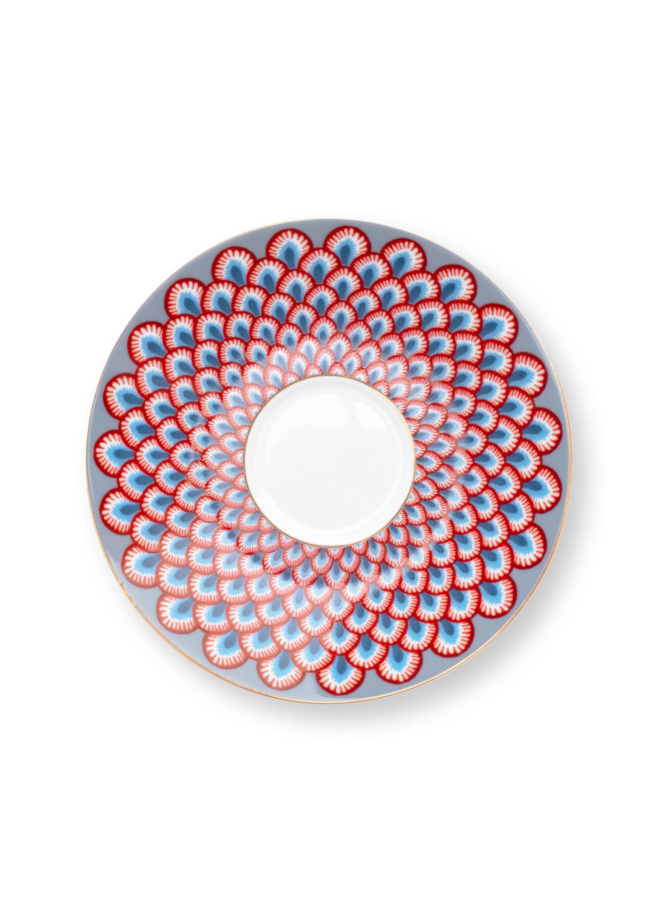 Набор чашек для эспрессо с блюдцами (2 шт. по 120 мл) Flower Festival Light Blue ракурс 6