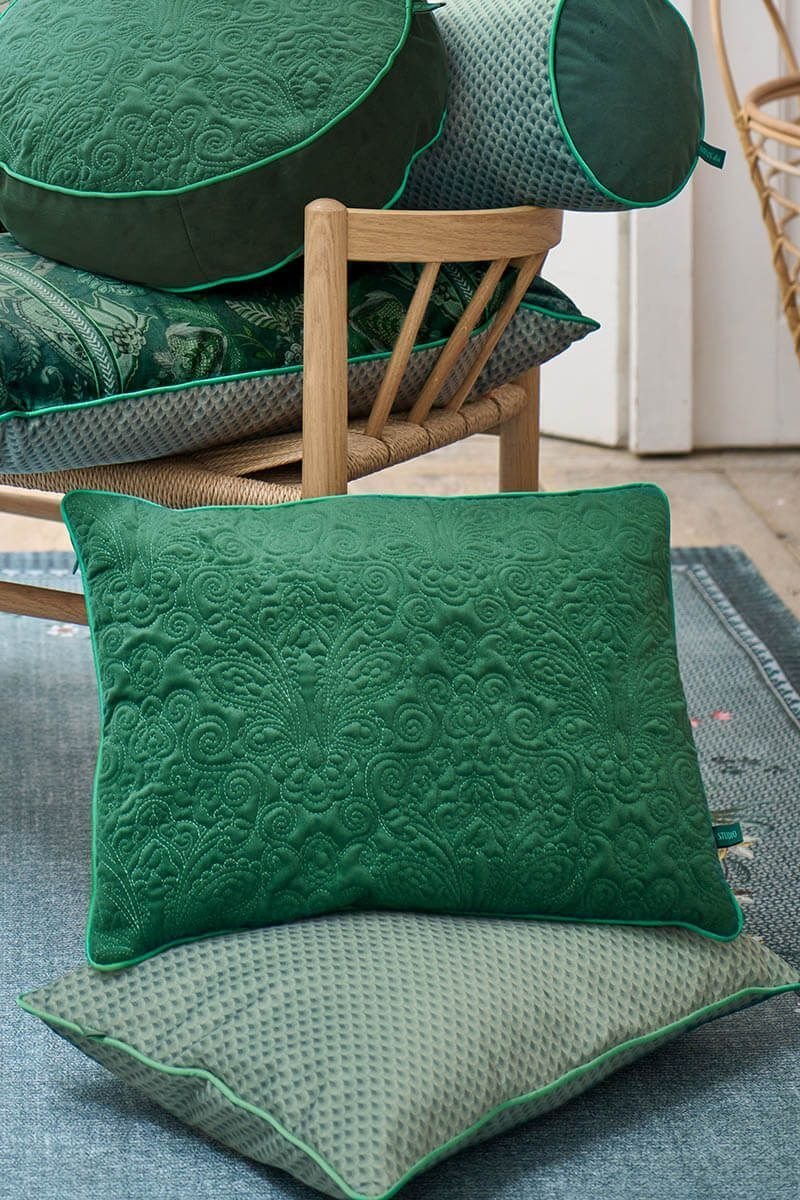 Подушка декоративная Quilted Days Green, 50х35 см