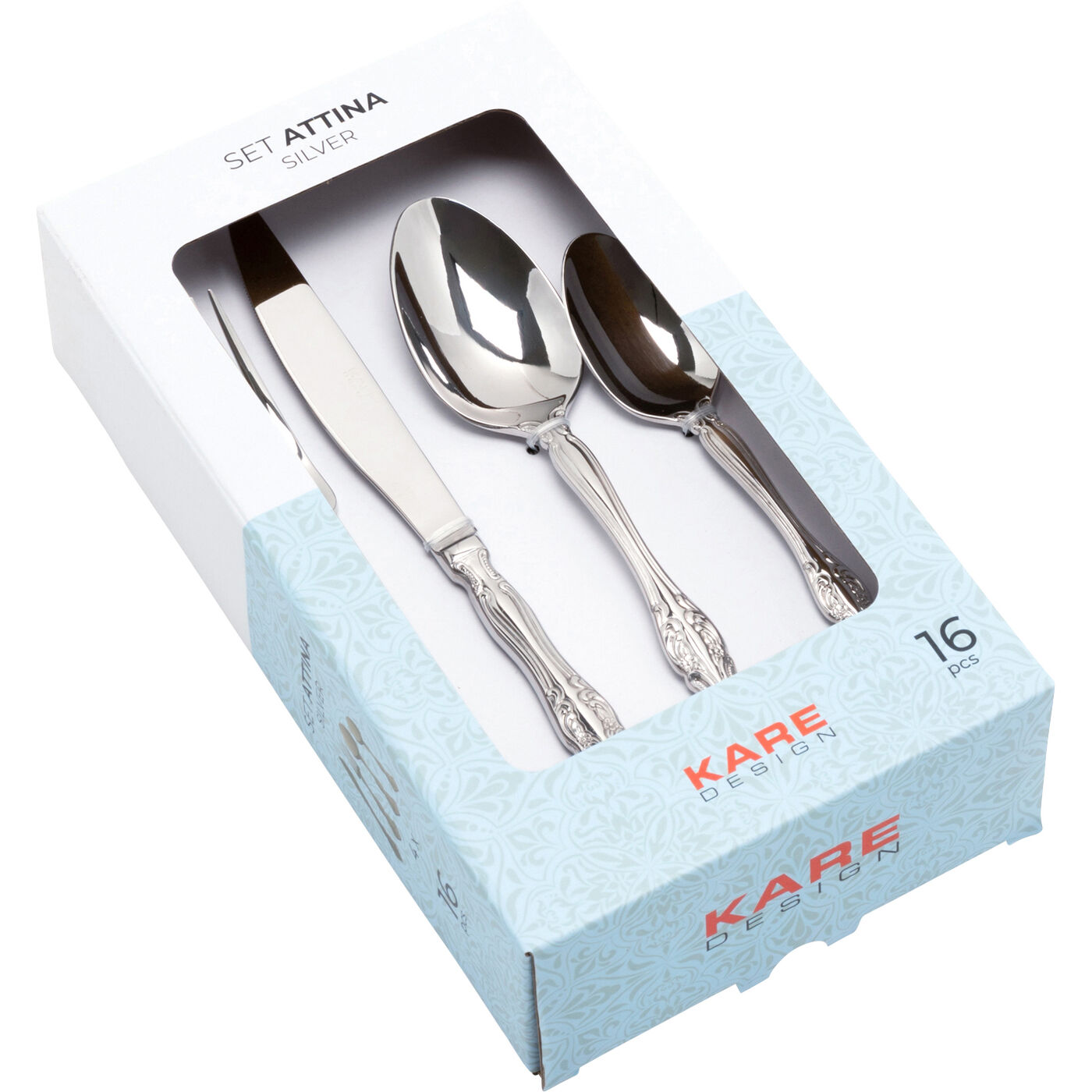 Набор столовых приборов Attina Silver (16 пр.) ракурс 6