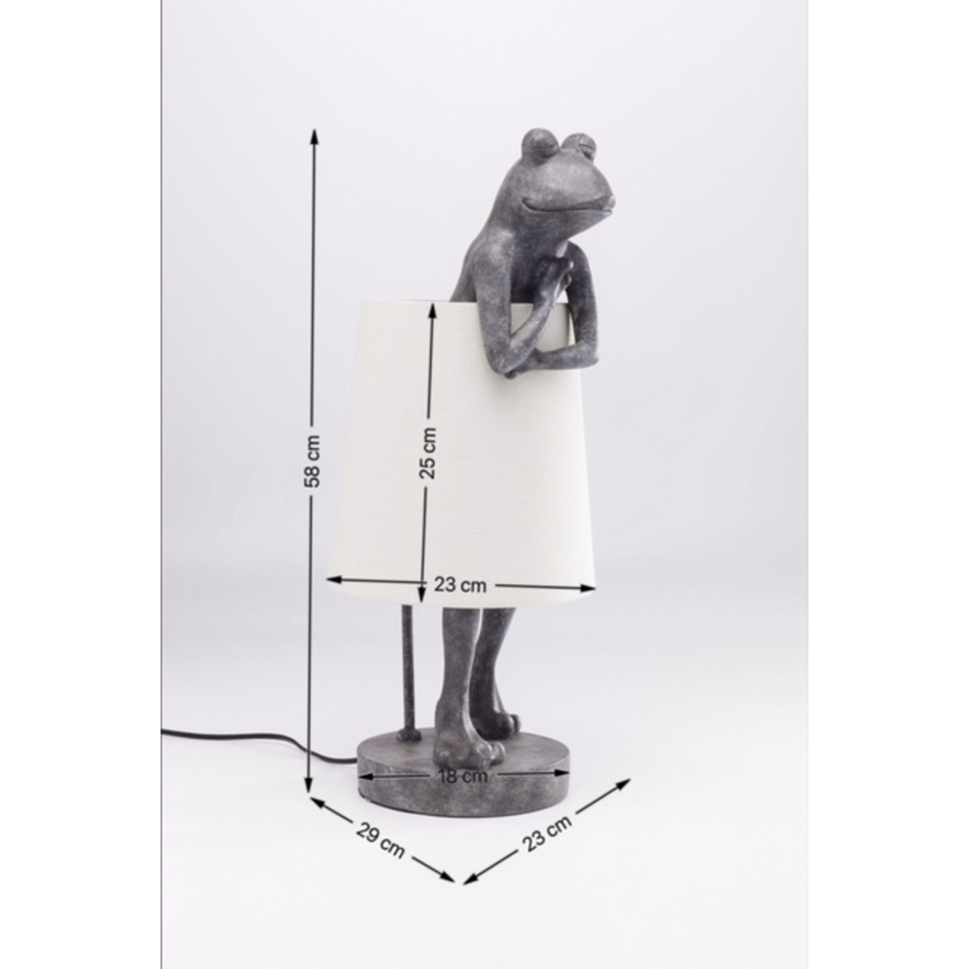 Светильник настольный Animal Frog Grey ракурс 4