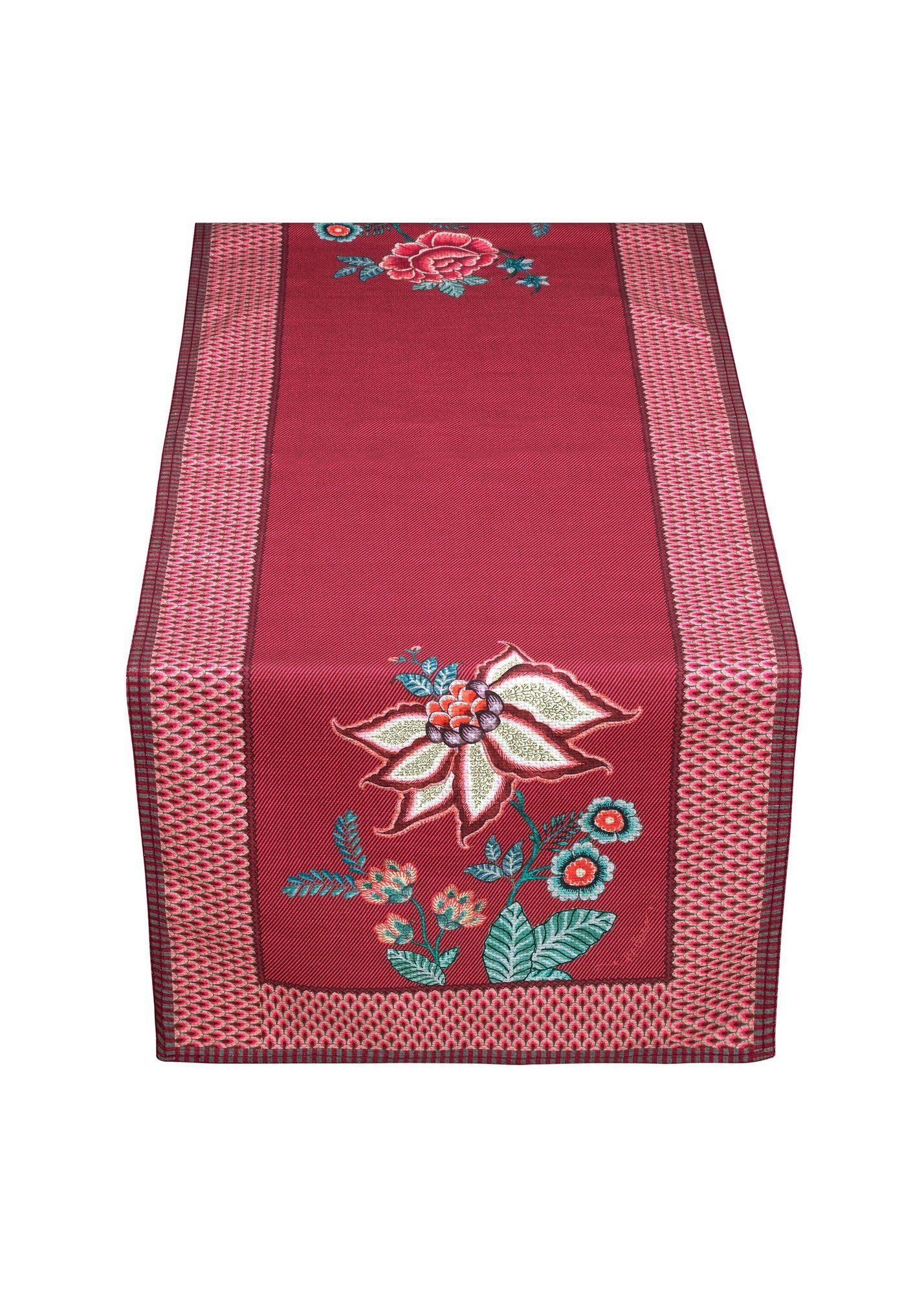 Раннер Flower Festival Dark Pink, 50х150 см