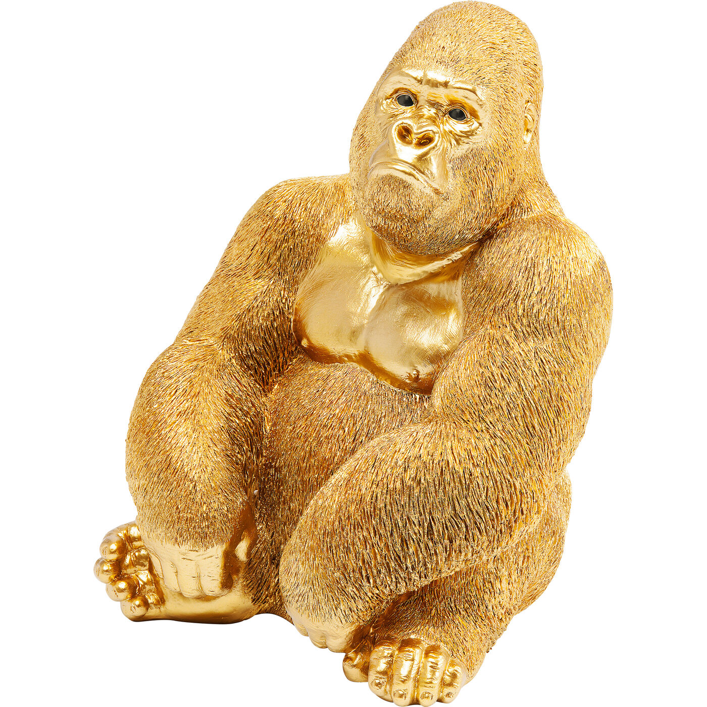 Фигура декоративная Monkey Gorilla Side Medium Gold ракурс 6