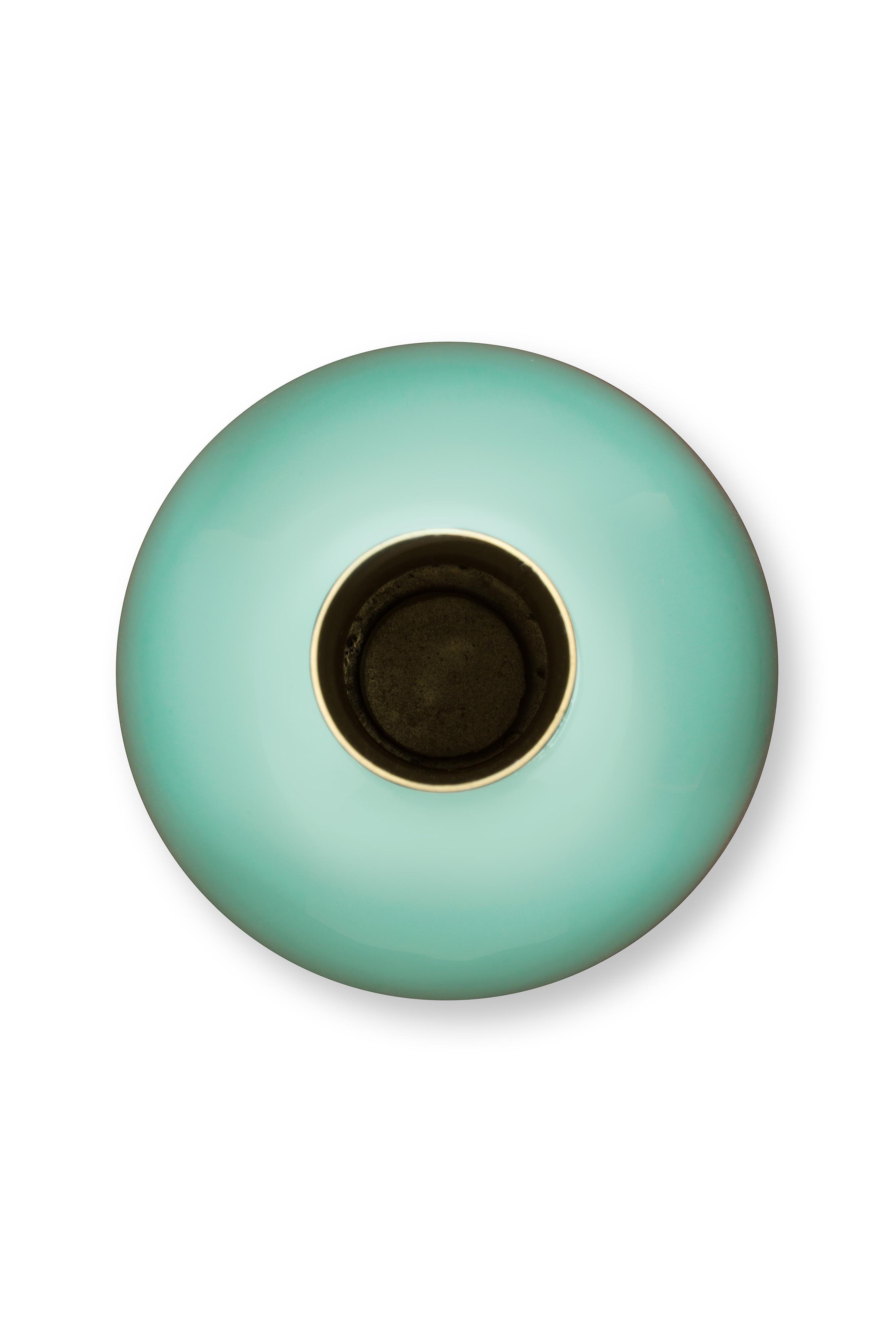 Ваза Metal Small Bright Blue, 15х26 см ракурс 3