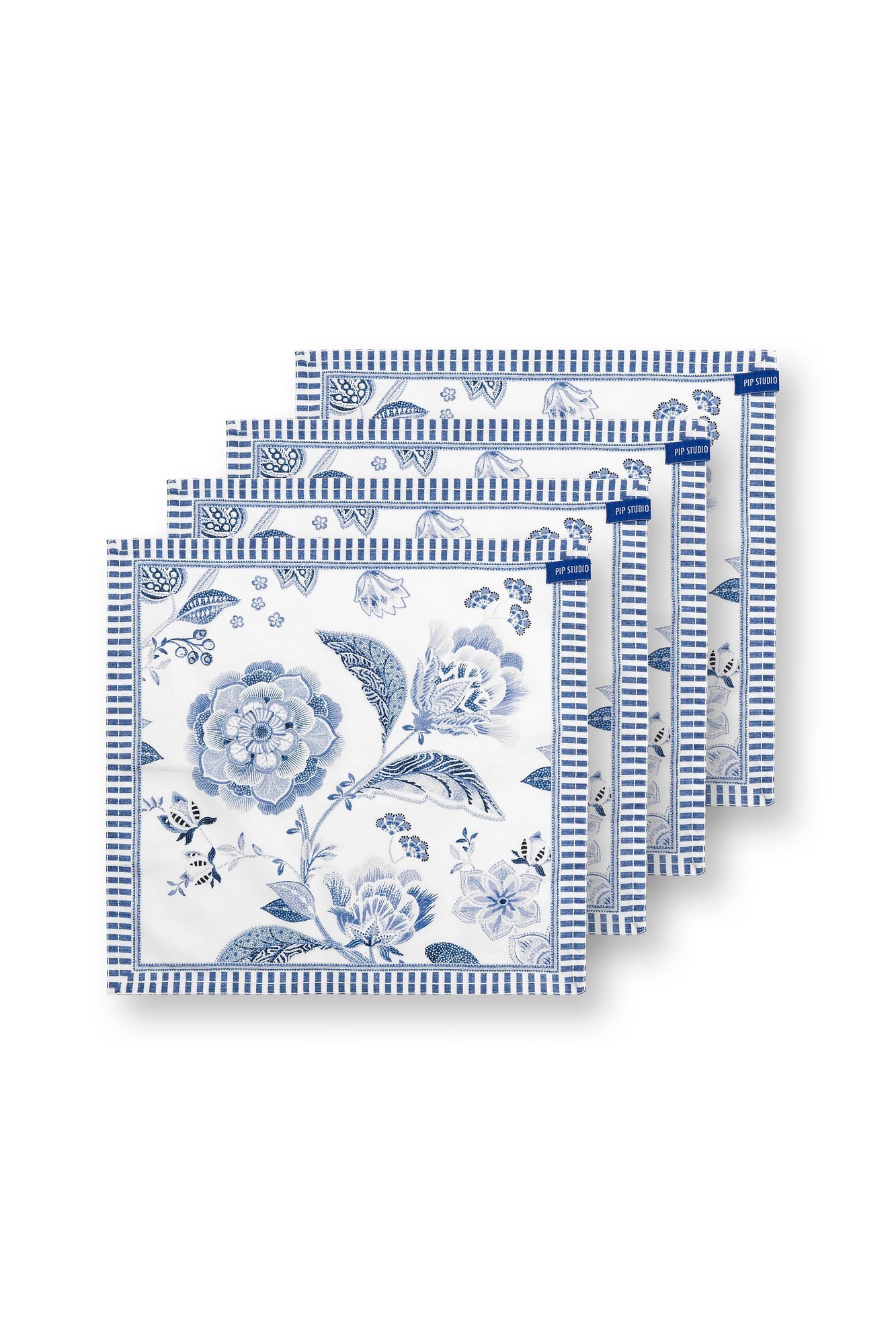Набор (4 шт.) салфеток сервировочных Royal Regal Flower Blue ракурс 2
