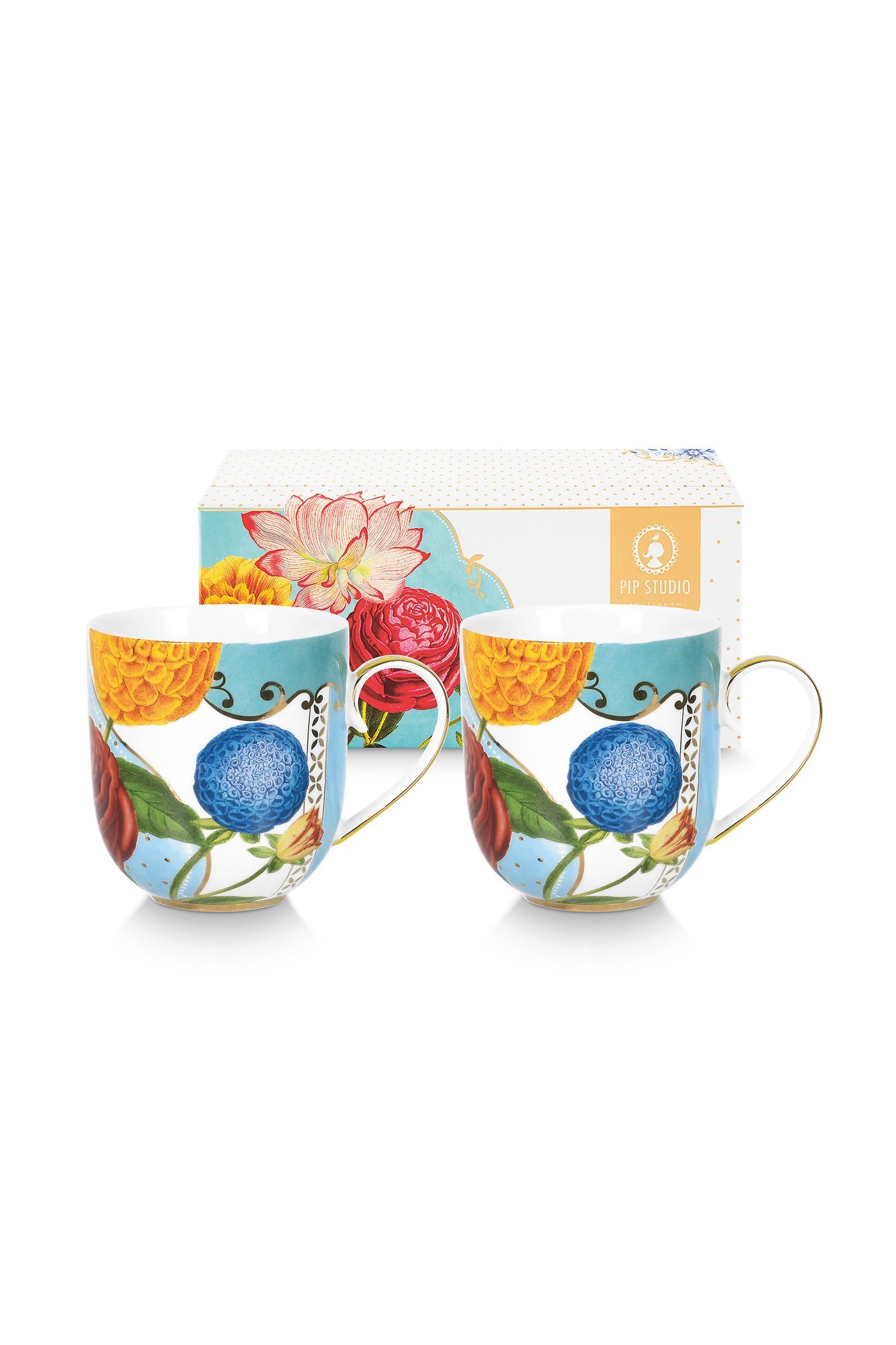 Набор кружек маленьких (2 шт.) Royal Flowers ракурс 2