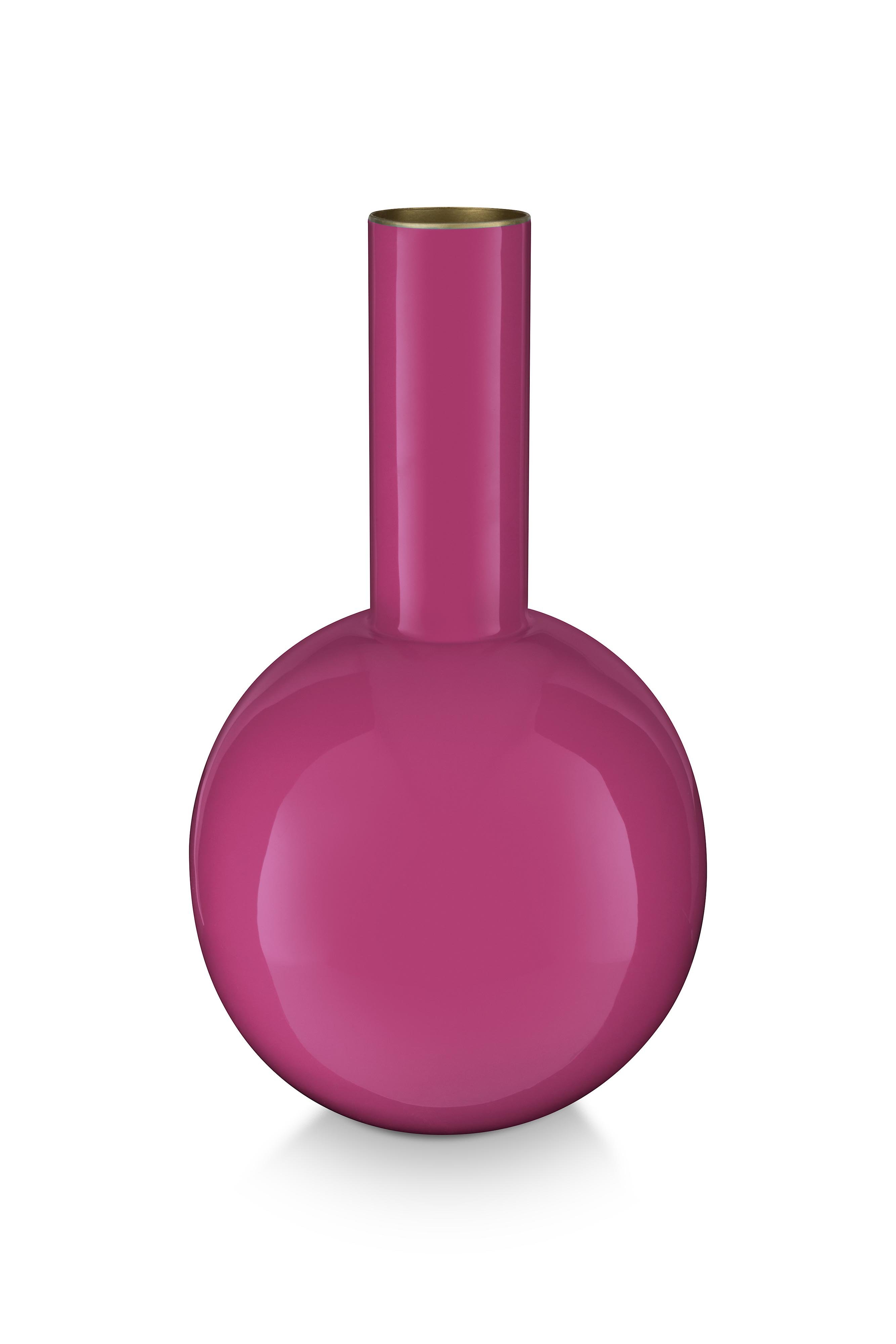 Ваза Metal Small Bright Pink, 15х26 см ракурс 2