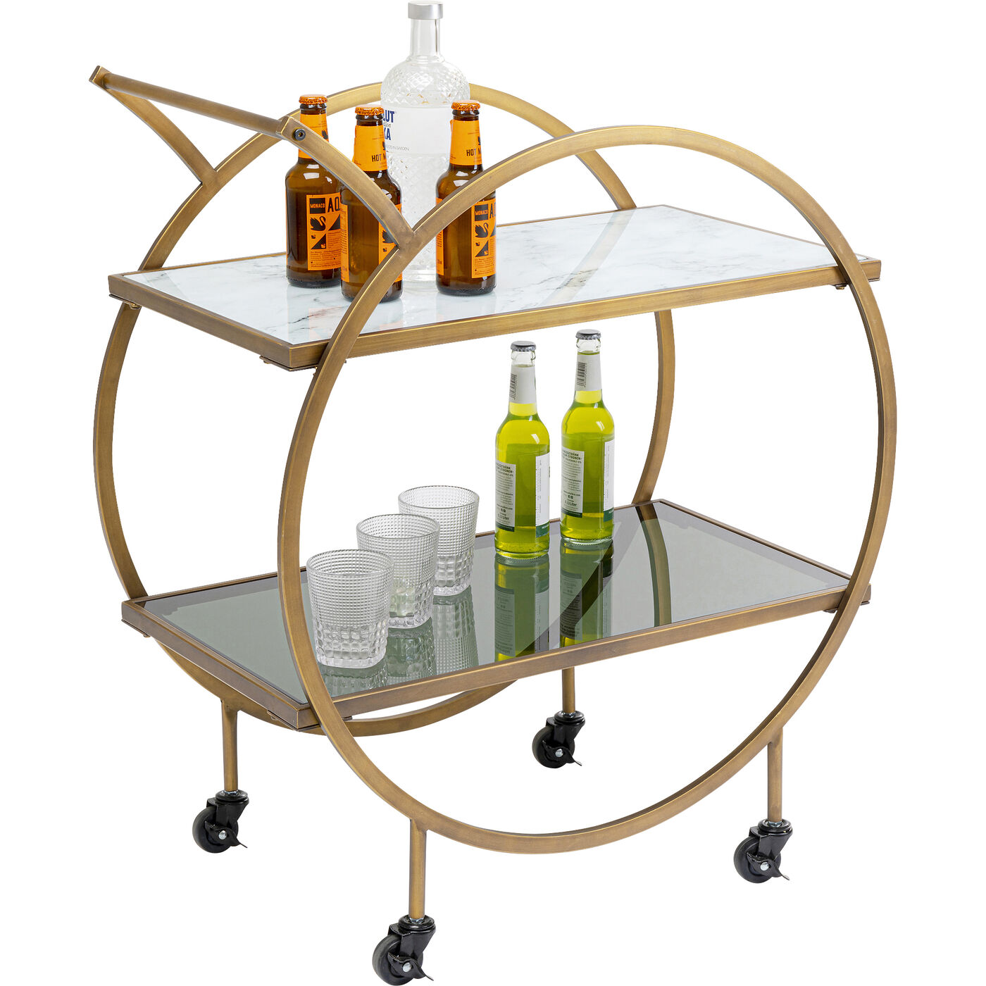 Стол сервировочный Loft Brass ракурс 12