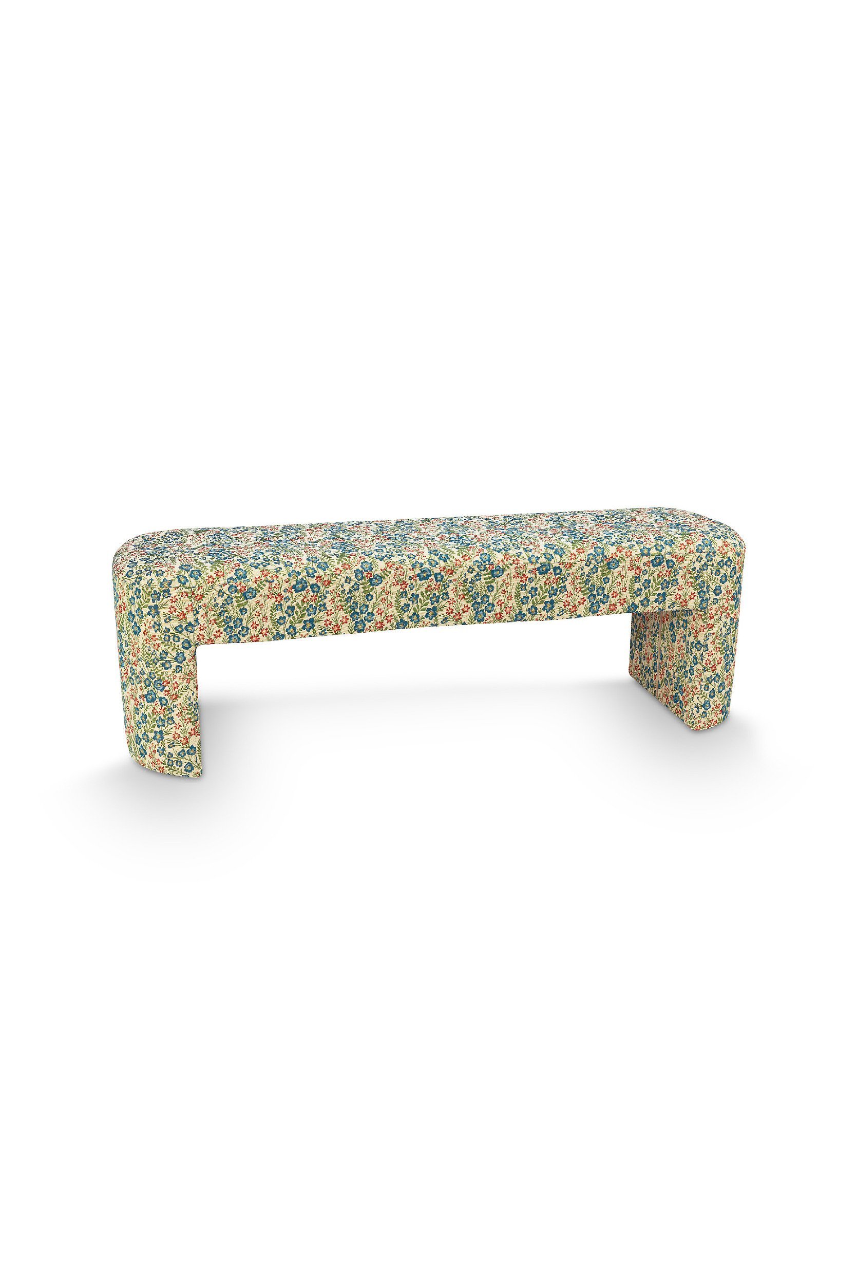Скамья Poppy Jacquard Blue ракурс 2