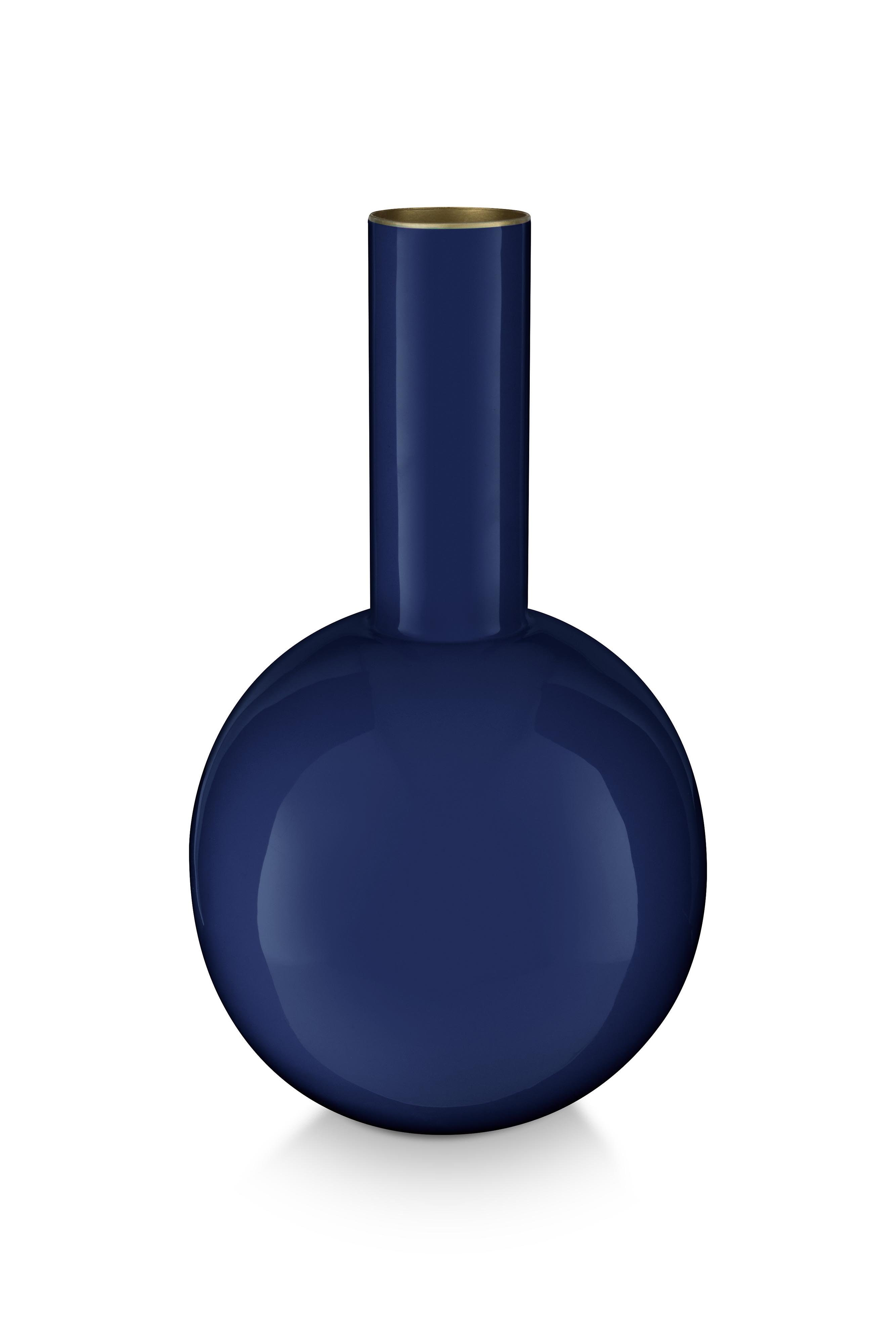 Ваза Metal Small Dark Blue, 15х26 см ракурс 2