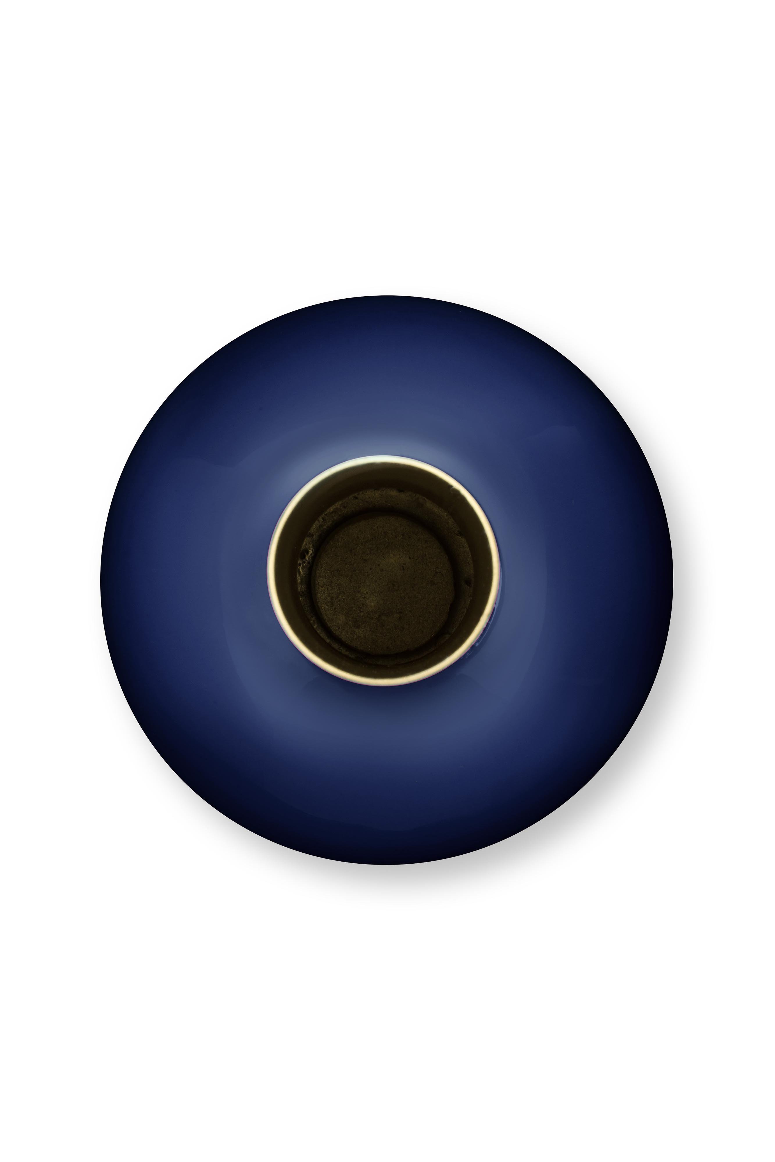 Ваза Metal Small Dark Blue, 15х26 см ракурс 3