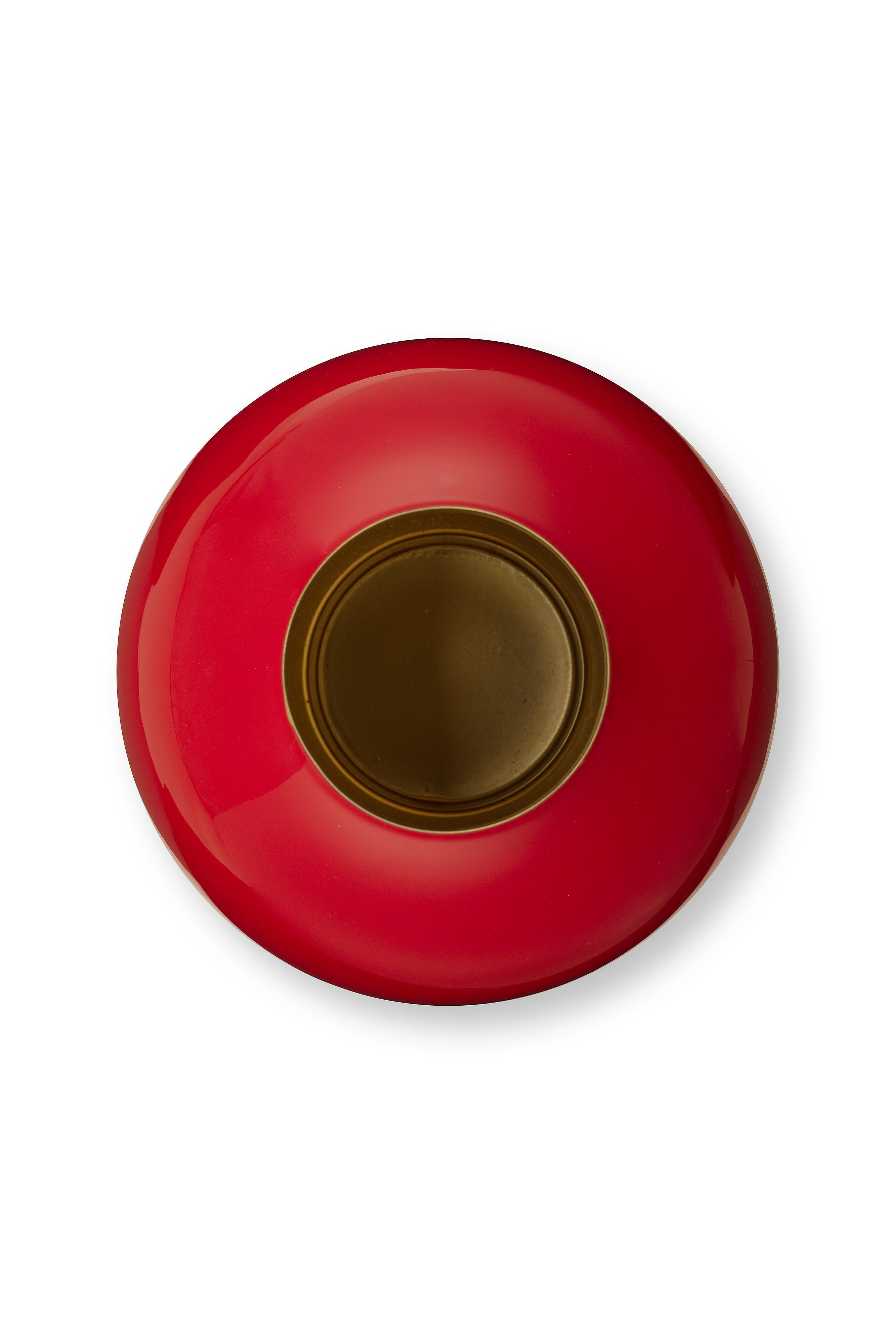 Ваза Metal Small Red, 18х24 см ракурс 3