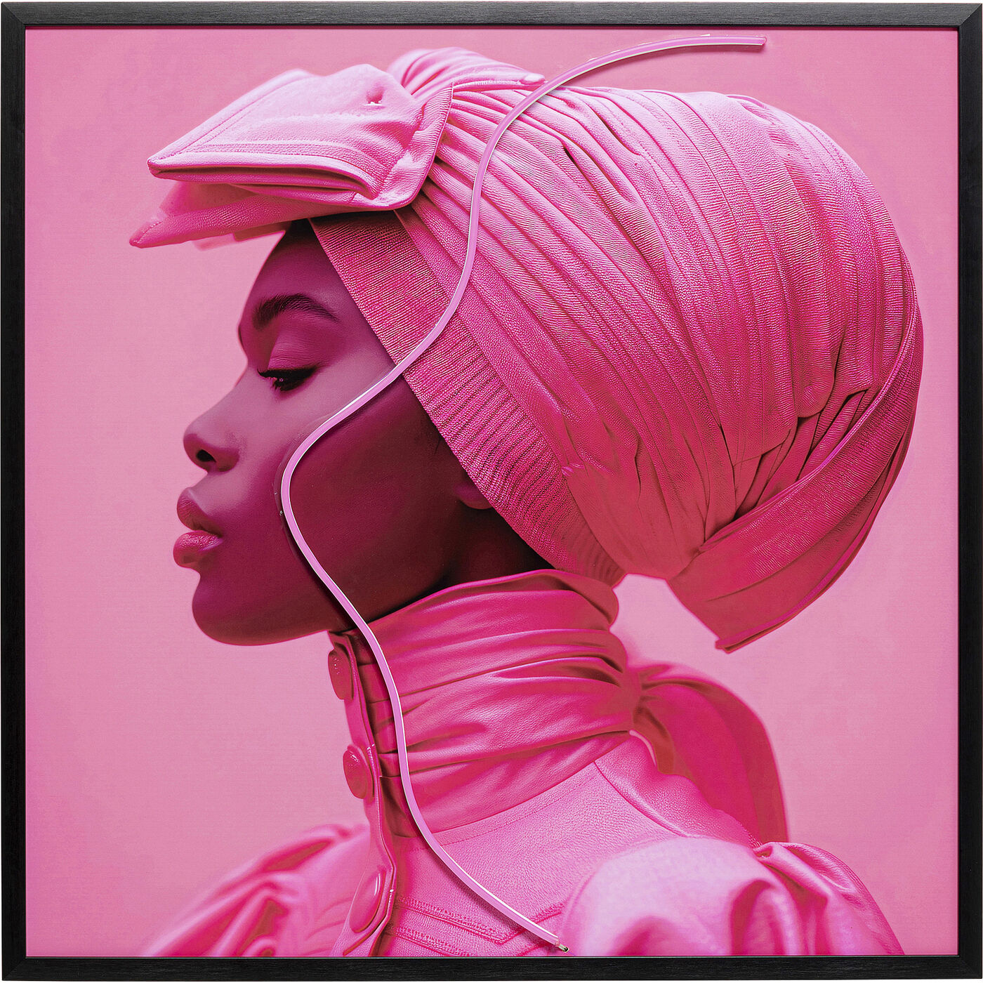 Картина Pink Woman led ракурс 6