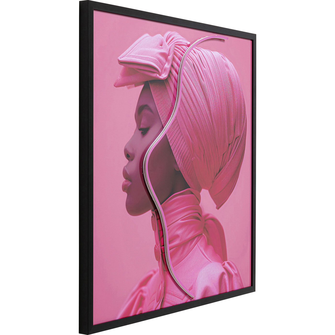 Картина Pink Woman led ракурс 7