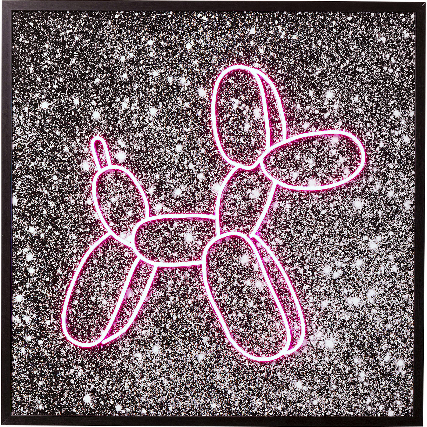 Картина стеклянная Balloon Dog led, 80x80 см