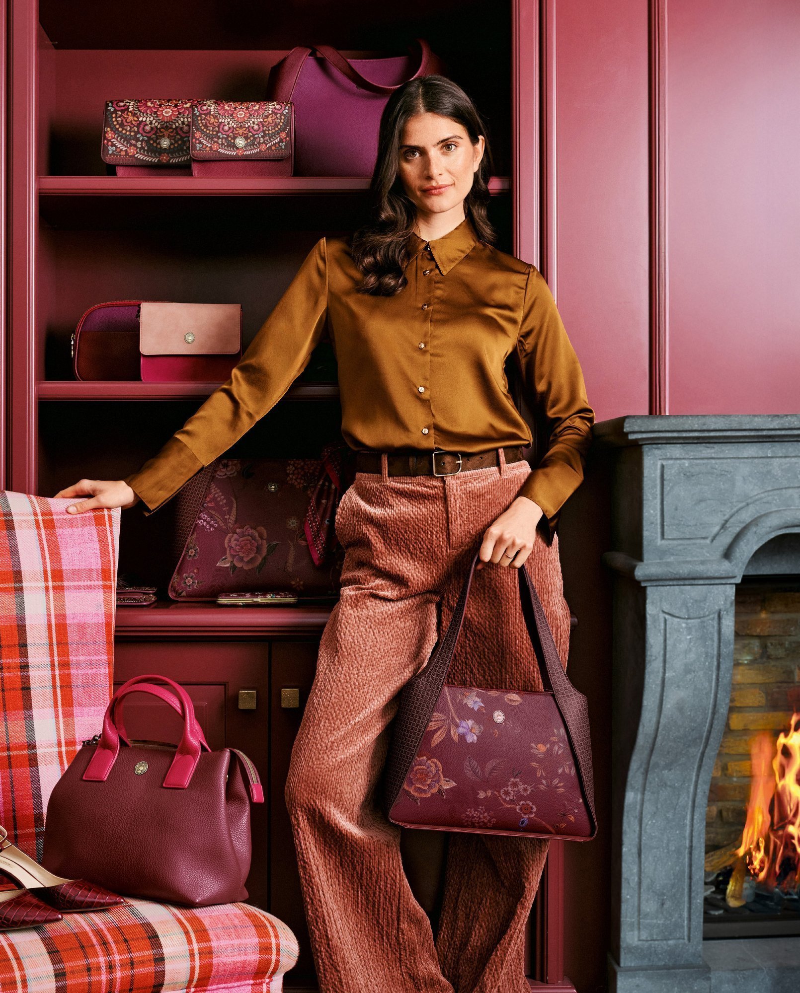 Кошелек Willow Il Ricamo Dark Red ракурс 5