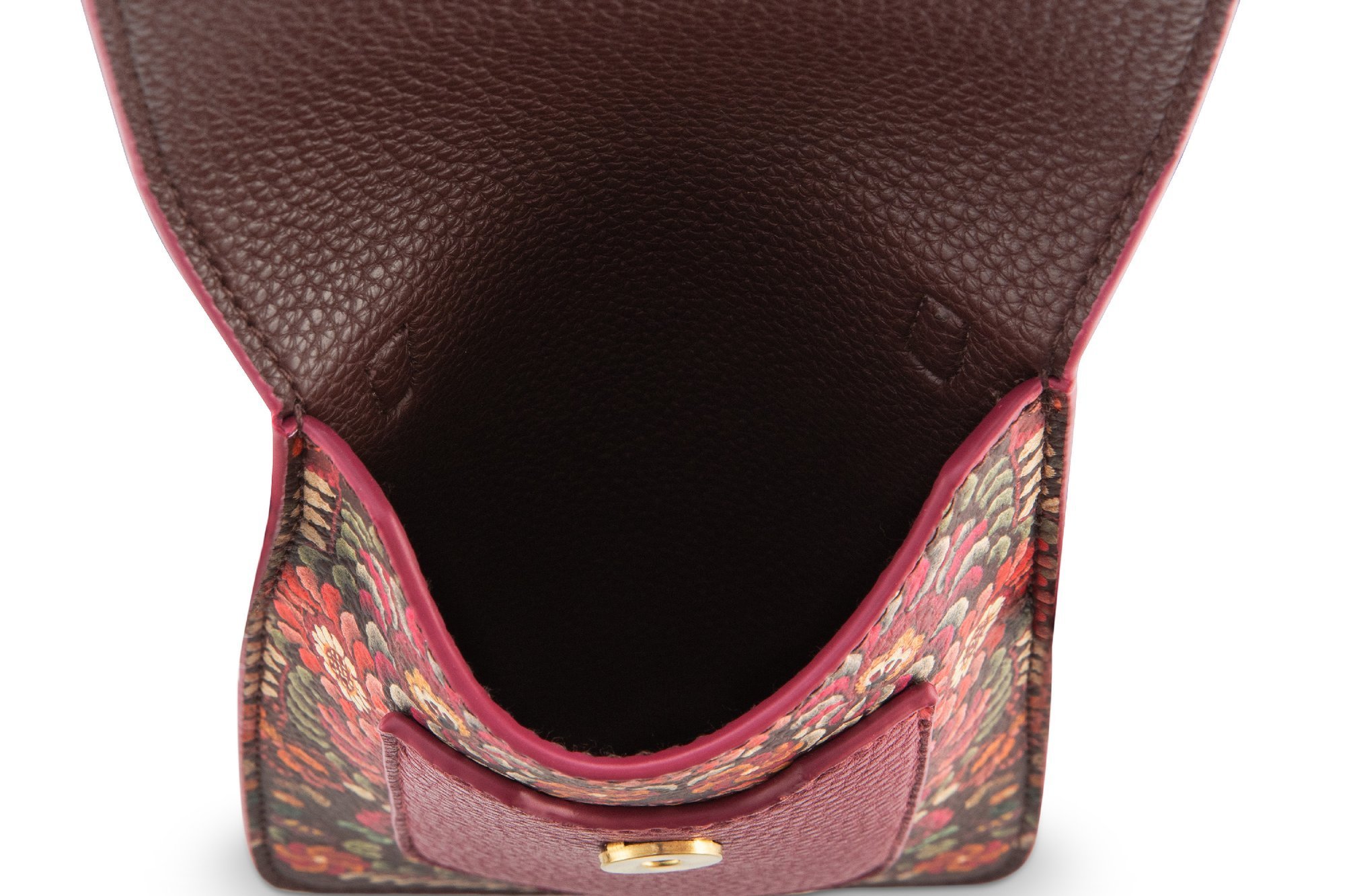 Сумка для телефона Peggy Il Ricamo Dark Red, 0,1 л, 11х1х18 см