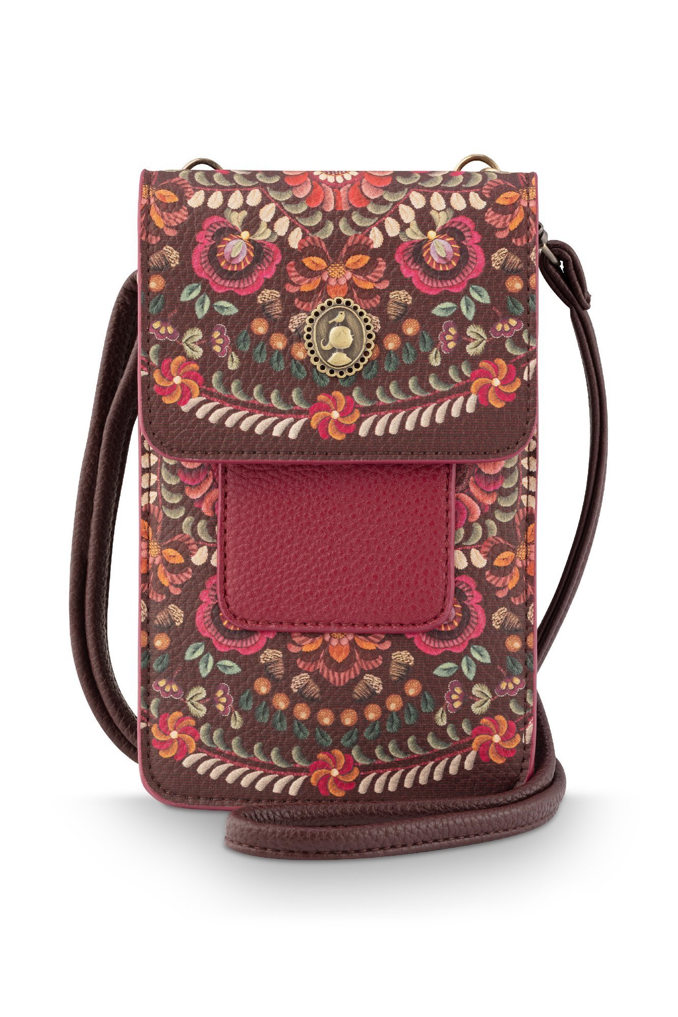 Сумка для телефона Peggy Il Ricamo Dark Red, 0,1 л ракурс 2
