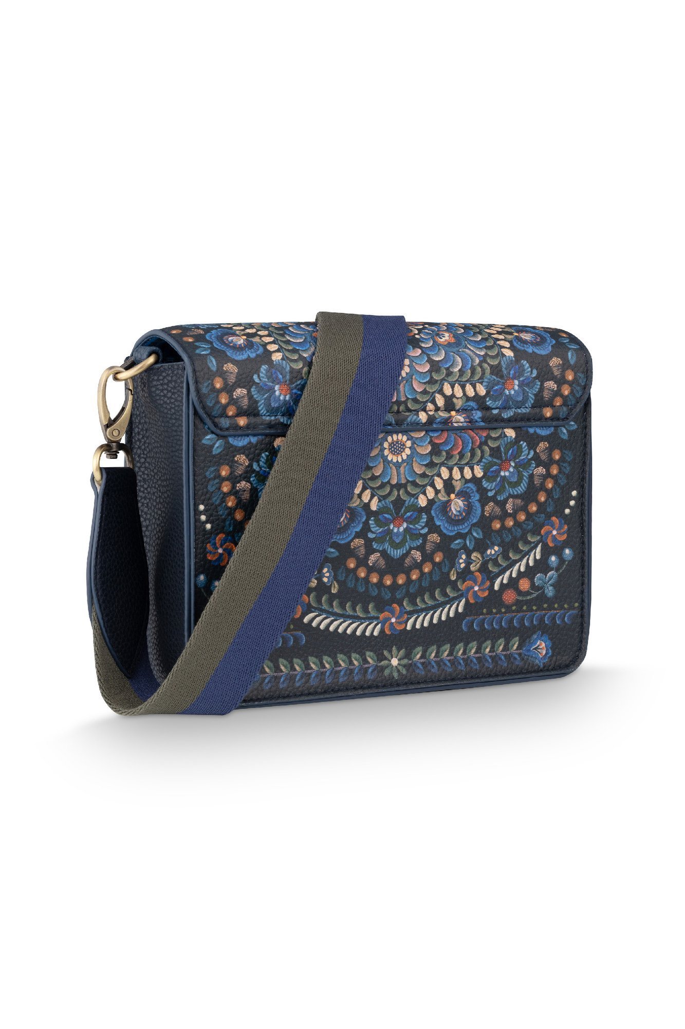 Сумка кросс-боди маленькая Fenna Cross Il Ricamo Dark Blue, 1,3 л ракурс 3