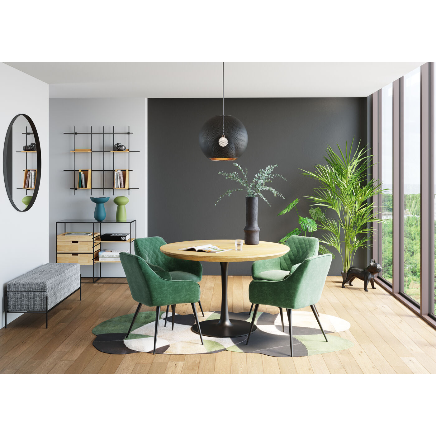 Кресло Bretagne Green ракурс 9