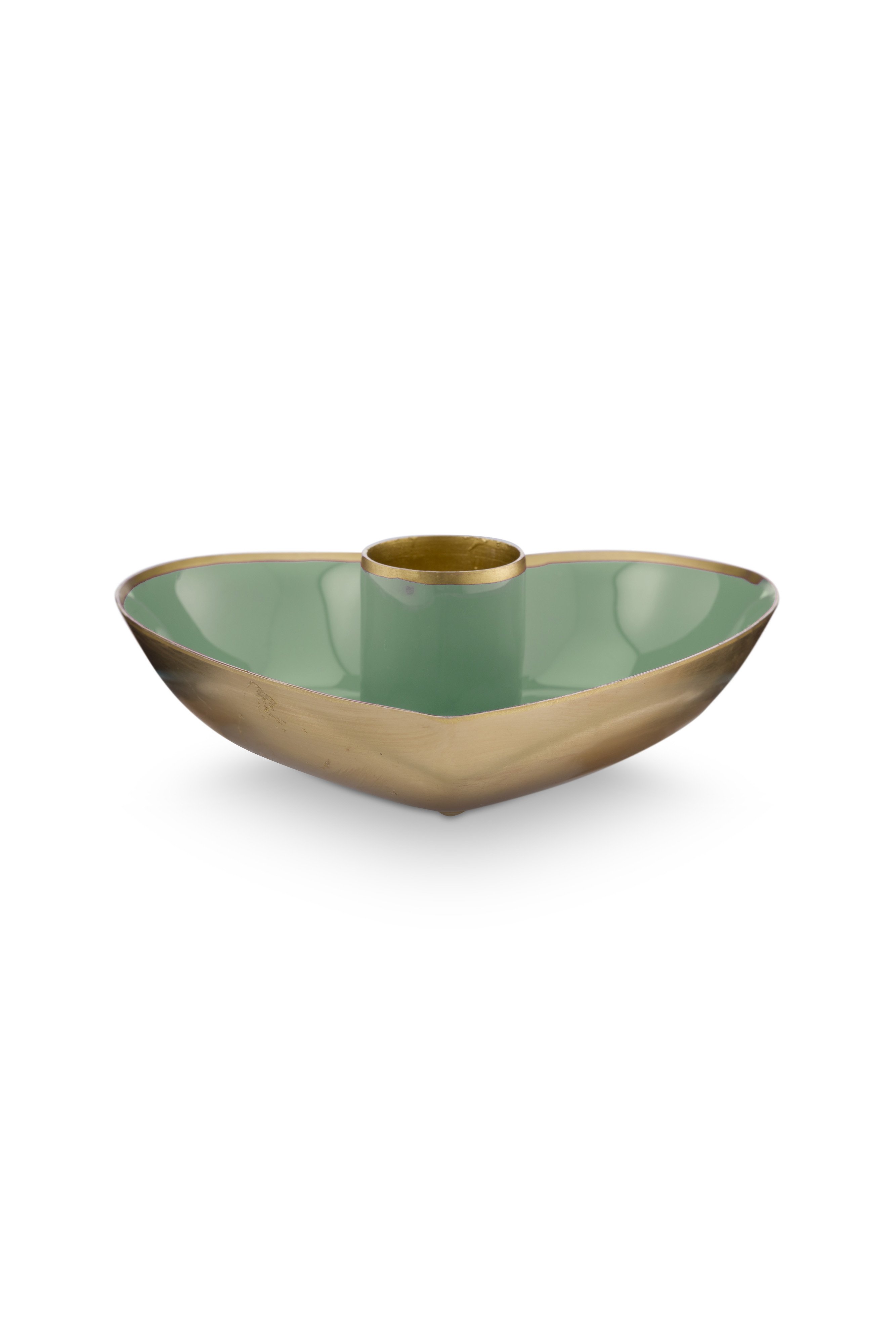 Набор подсвечников в форме сердца (2 шт.) Metal Heart Green ракурс 5