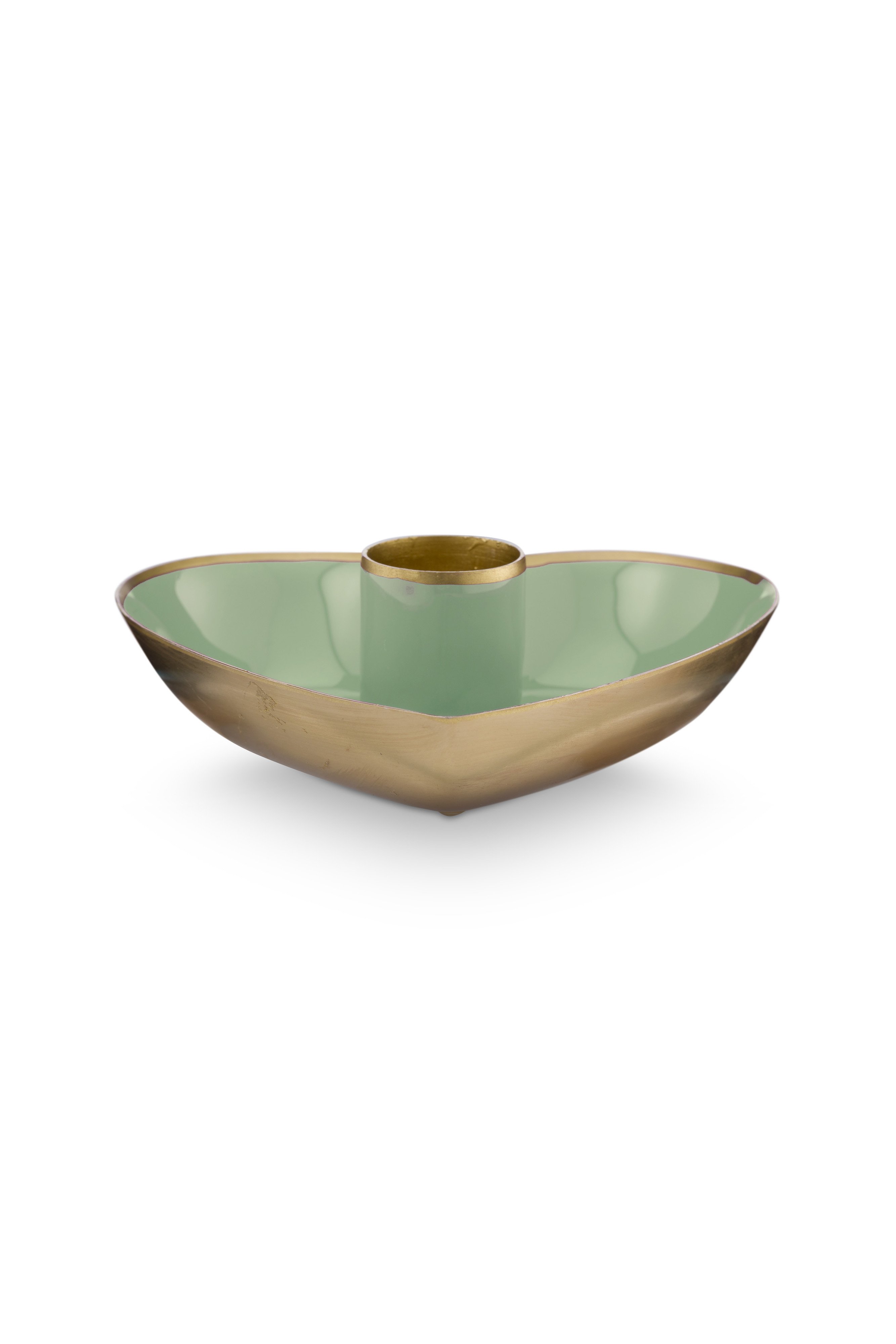 Набор подсвечников в форме сердца (2 шт.) Metal Heart Green ракурс 3