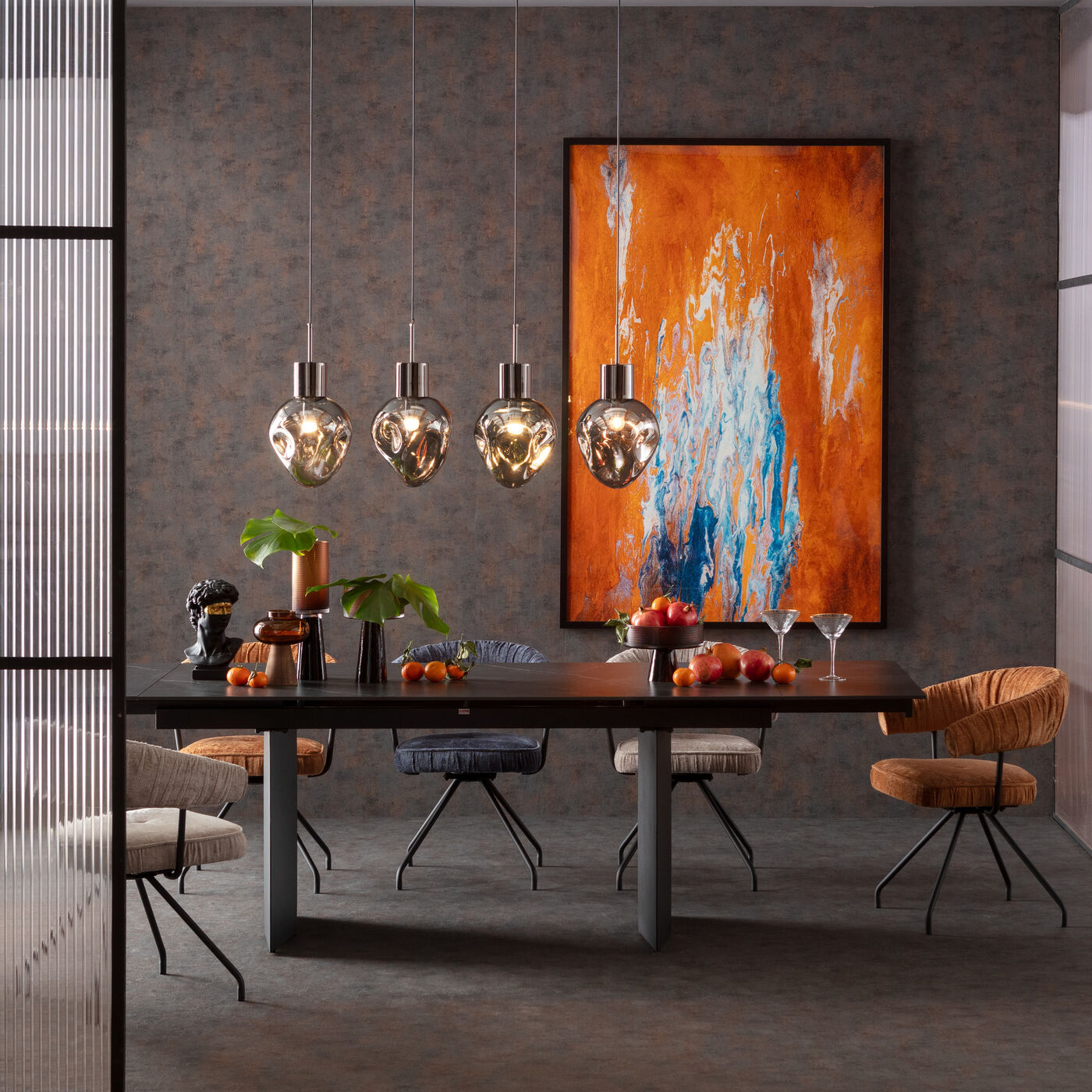 Стул вращающийся Arabella Grey ракурс 12