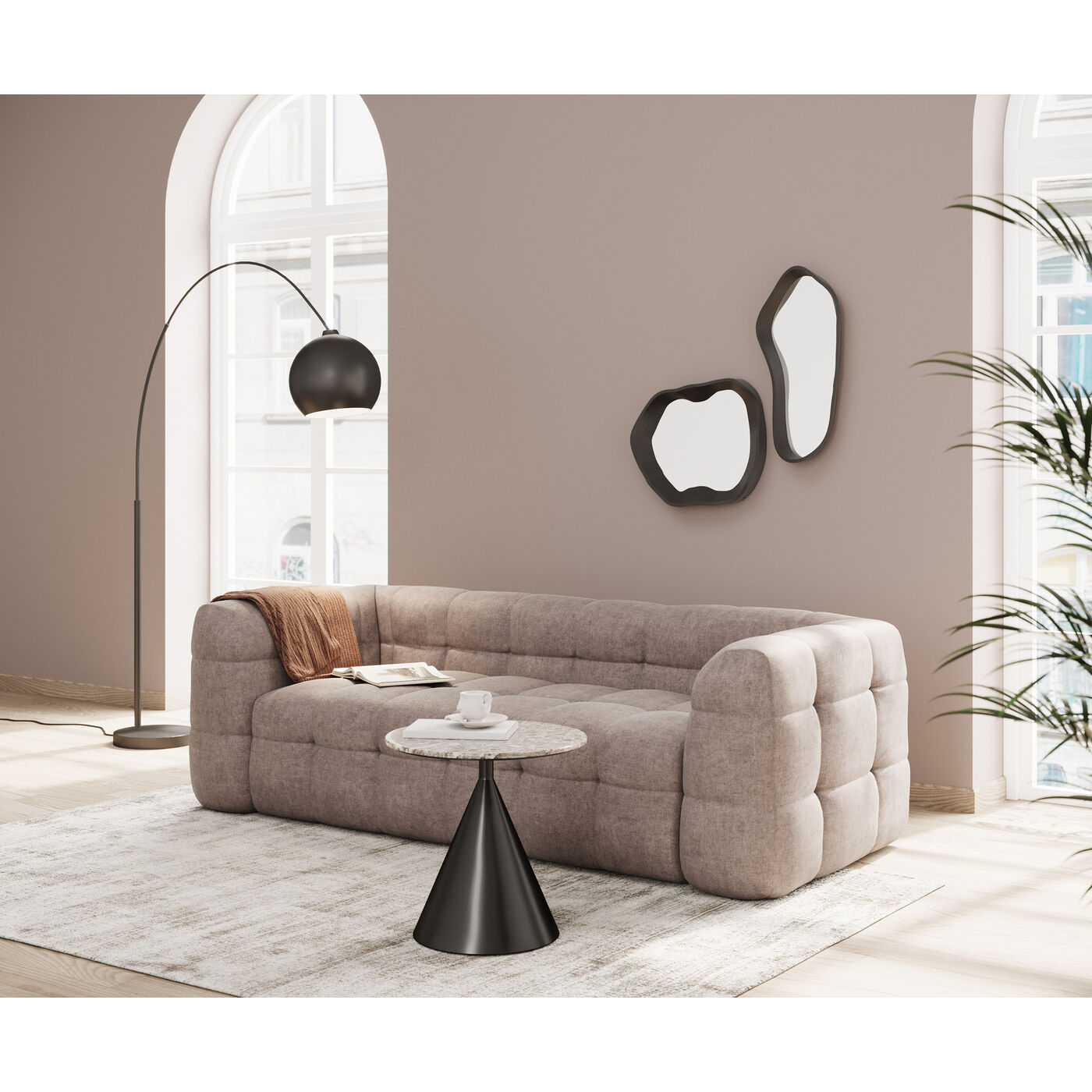 Зеркало настенное Wisp Black ракурс 8