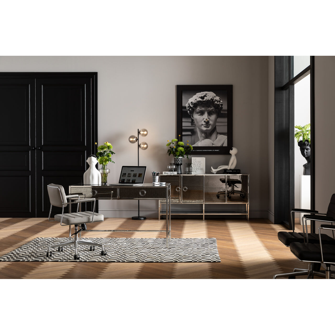 Стул офисный Dottore Grey ракурс 9