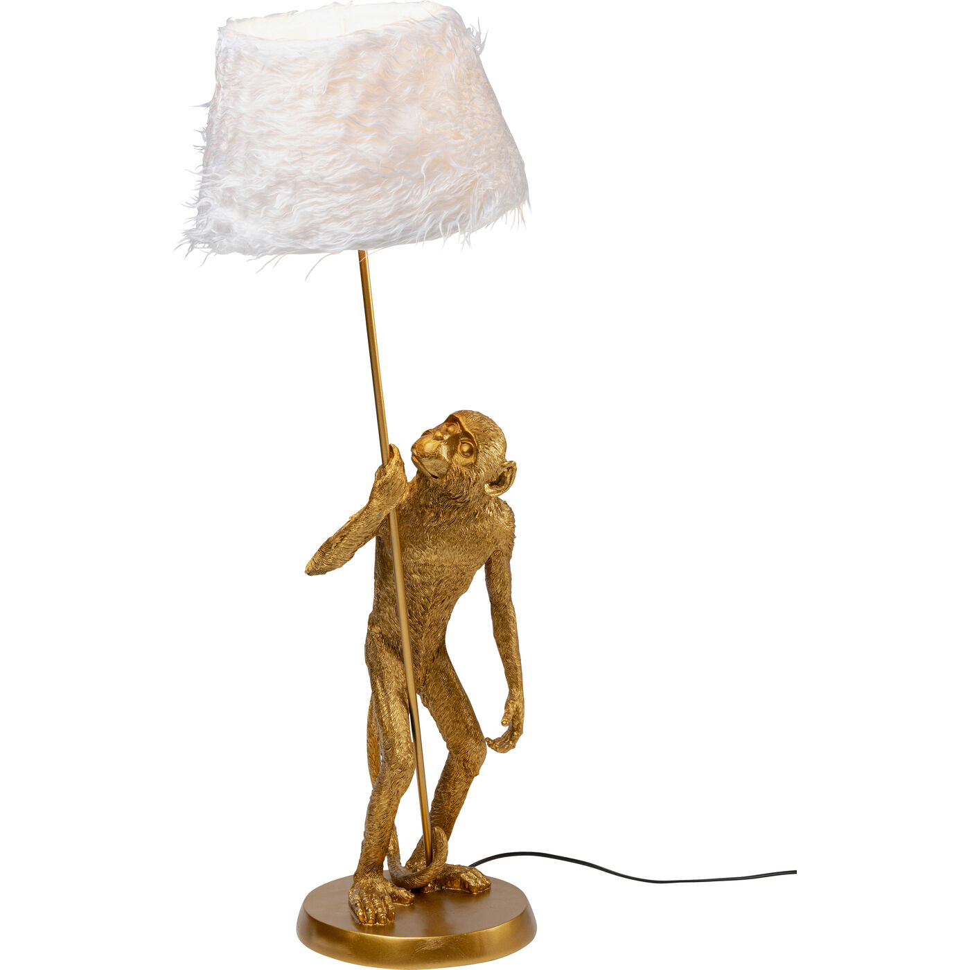 Светильник настольный Animal Standing Monkey Gold ракурс 2