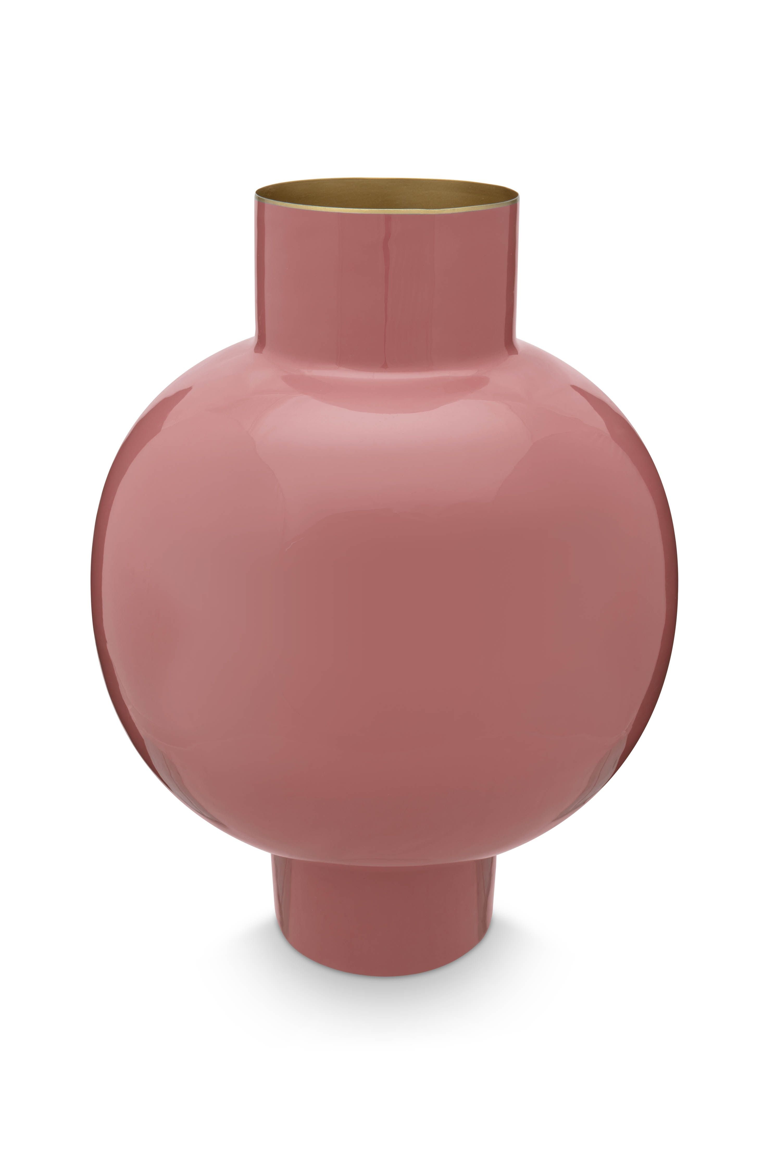 Ваза Metal Large Old Pink, 31,5х42 см ракурс 2