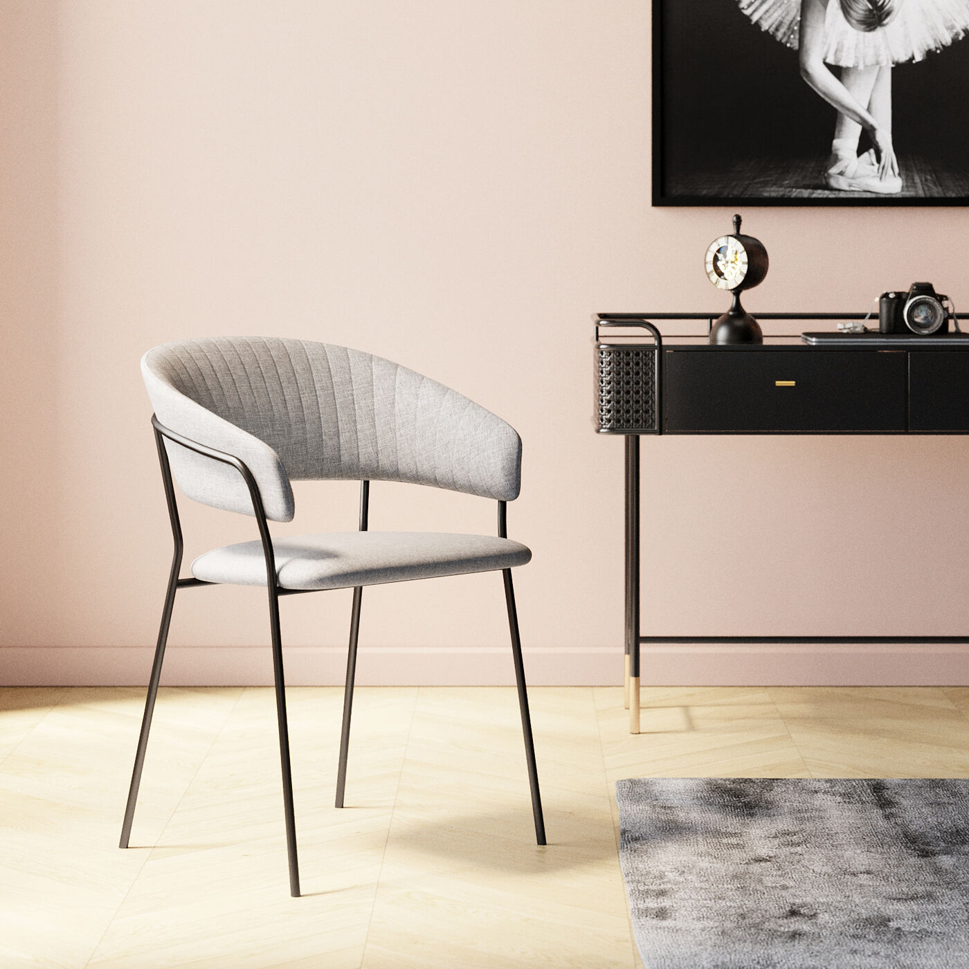 Стул с подлокотниками Belle Beige (2 шт.) ракурс 14