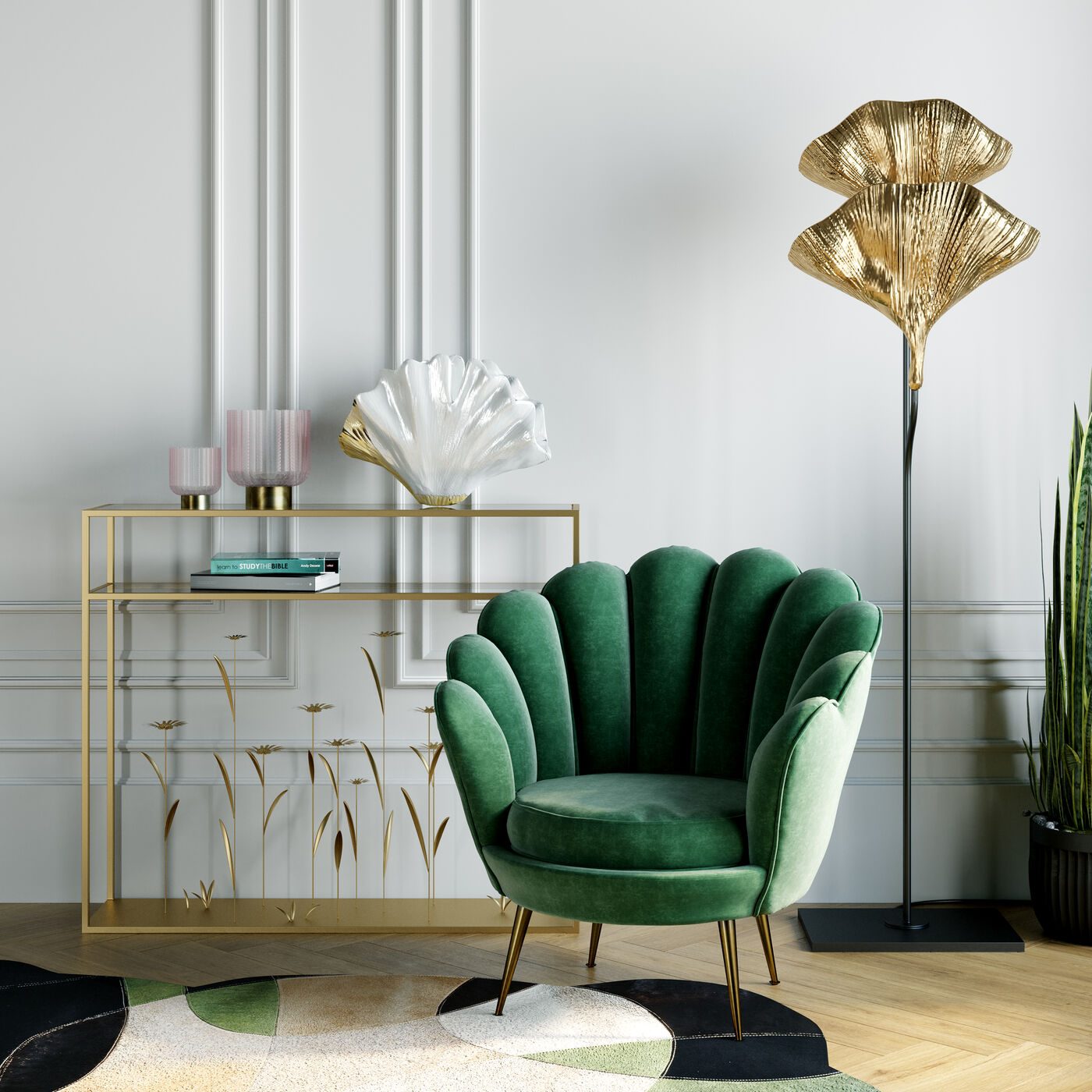 Ваза Ginkgo Elegance ракурс 13