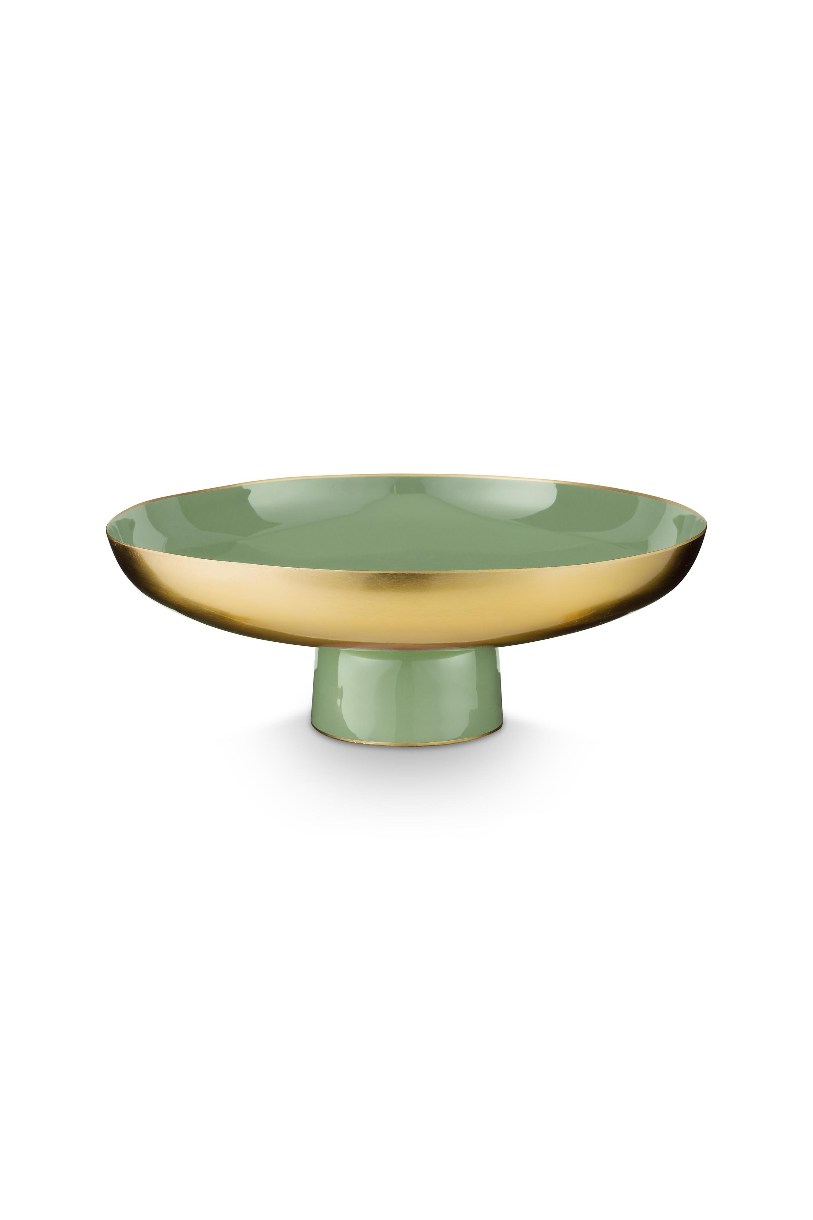 Поднос на ножке Metal Mid Green ракурс 2