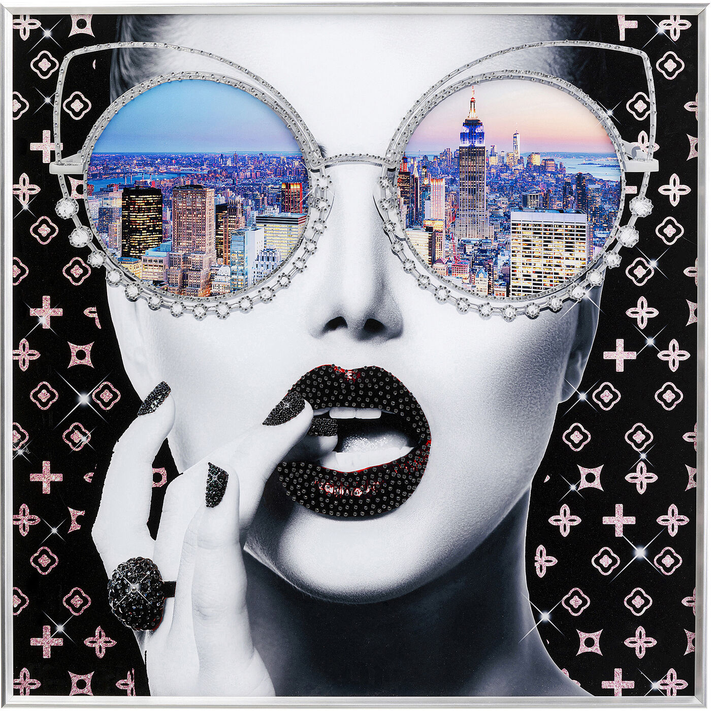 Картина в раме NY View, 80x80 см