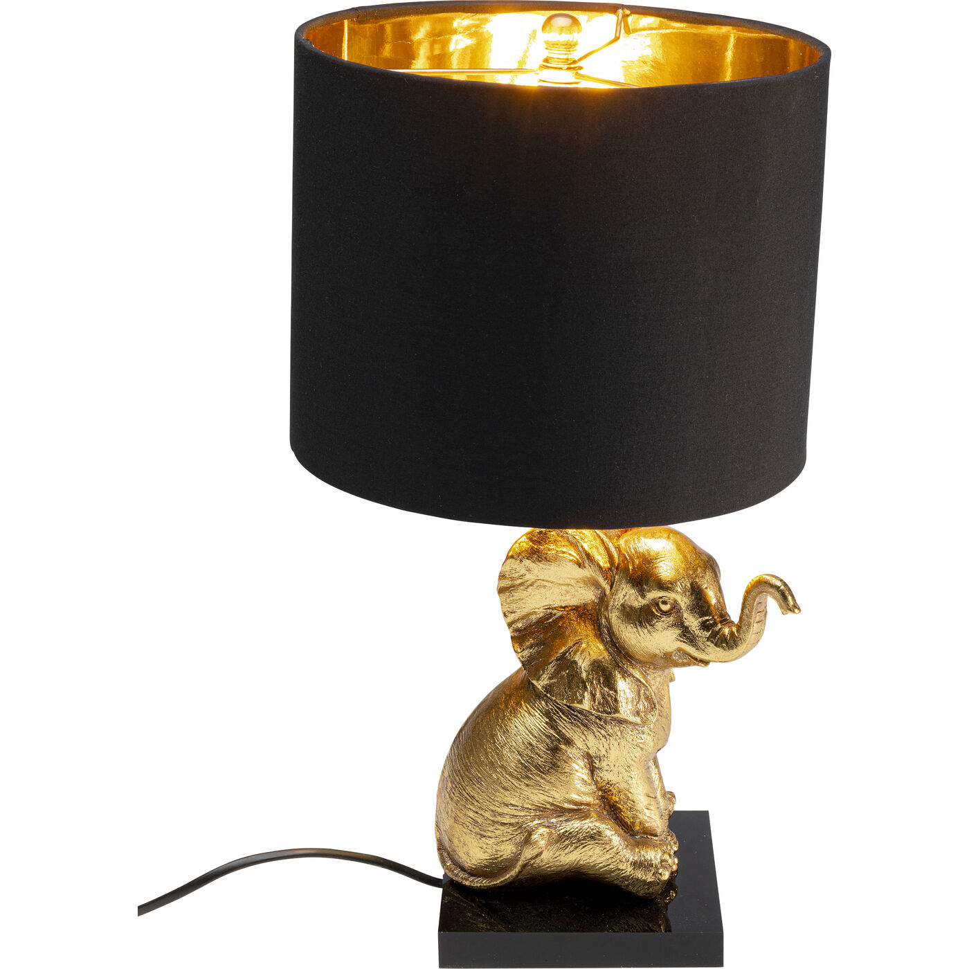 Светильник настольный Sitting Elephant Gold ракурс 2