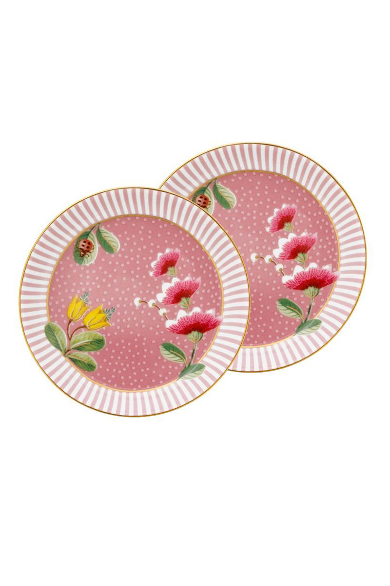 Набор блюдец для чайных пакетиков (2 шт. по Ø9 см) La Majorelle Pink ракурс 2