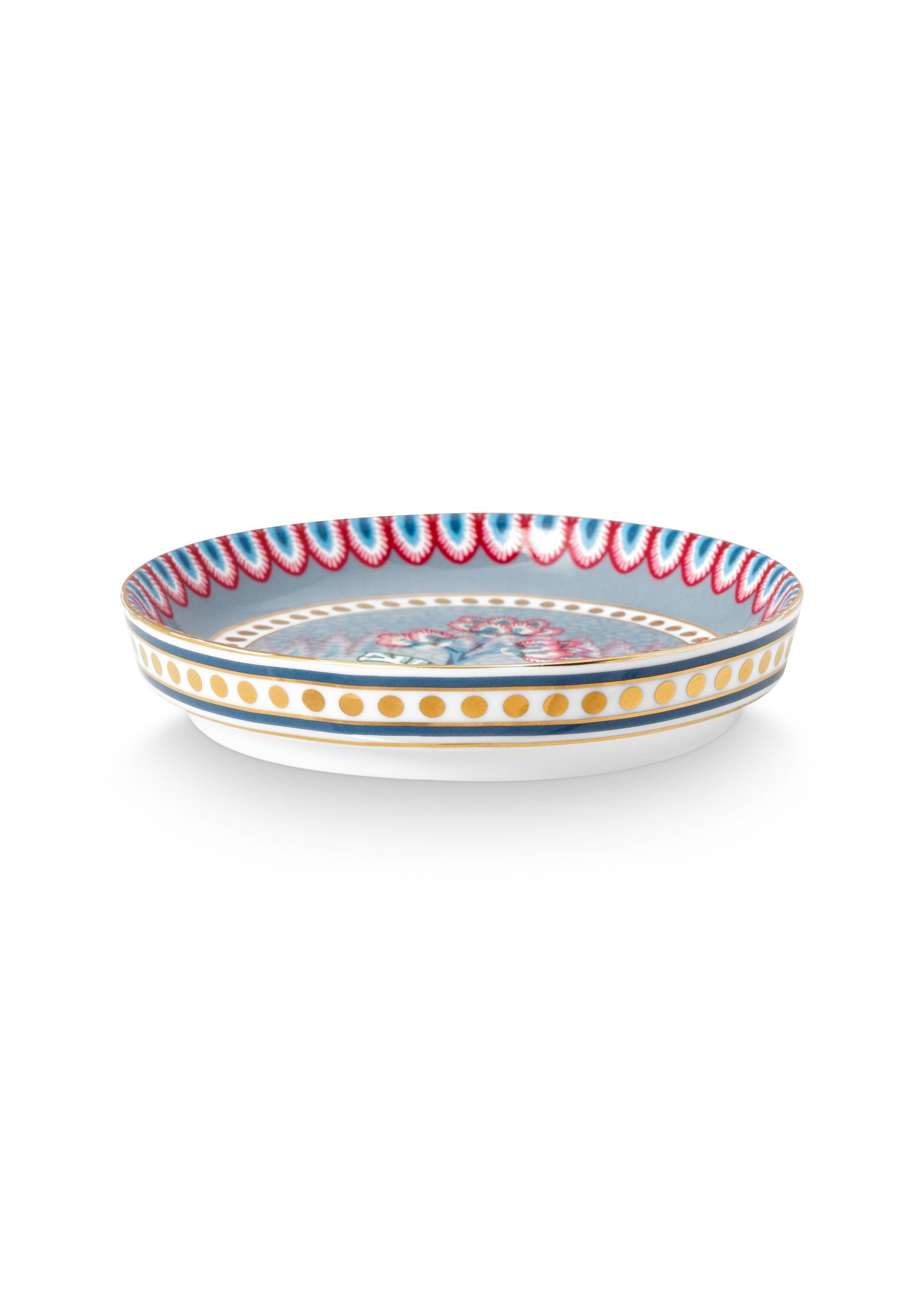 Набор блюдец для чайных пакетиков (2 шт. по Ø9 см) Flower Festival Light Blue ракурс 4