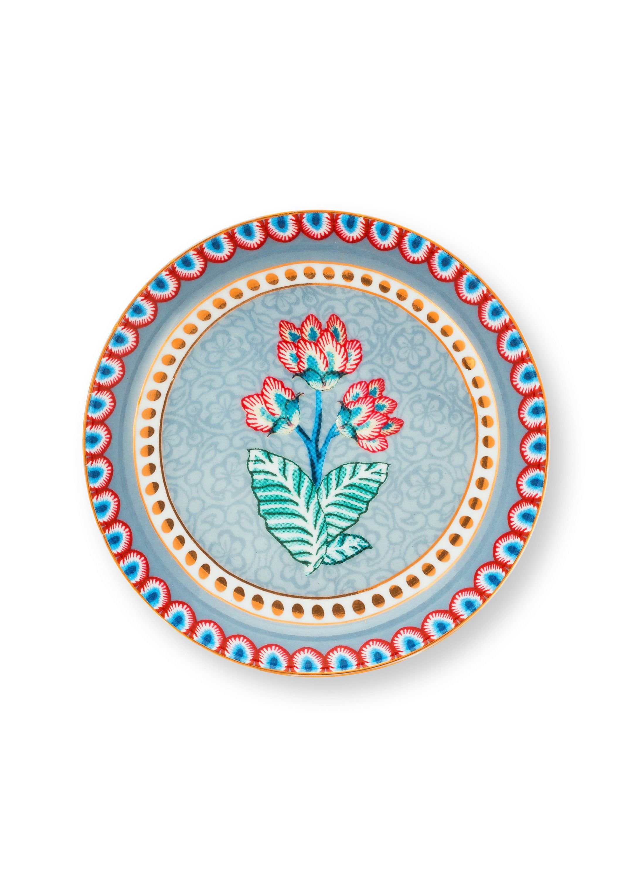 Набор блюдец для чайных пакетиков (2 шт. по Ø9 см) Flower Festival Light Blue ракурс 3