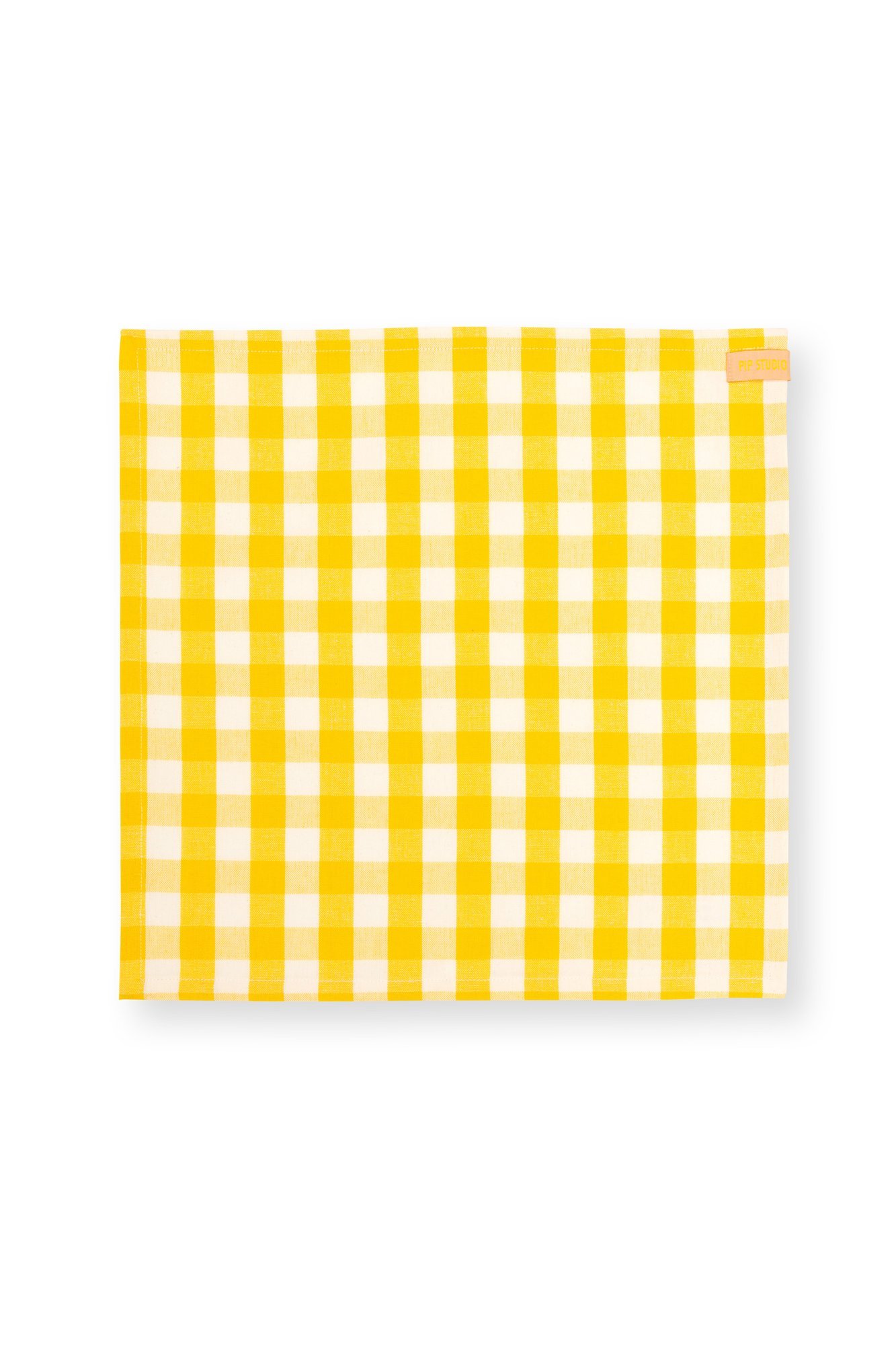 Набор салфеток сервировочных (4 шт.) Check Yellow ракурс 3